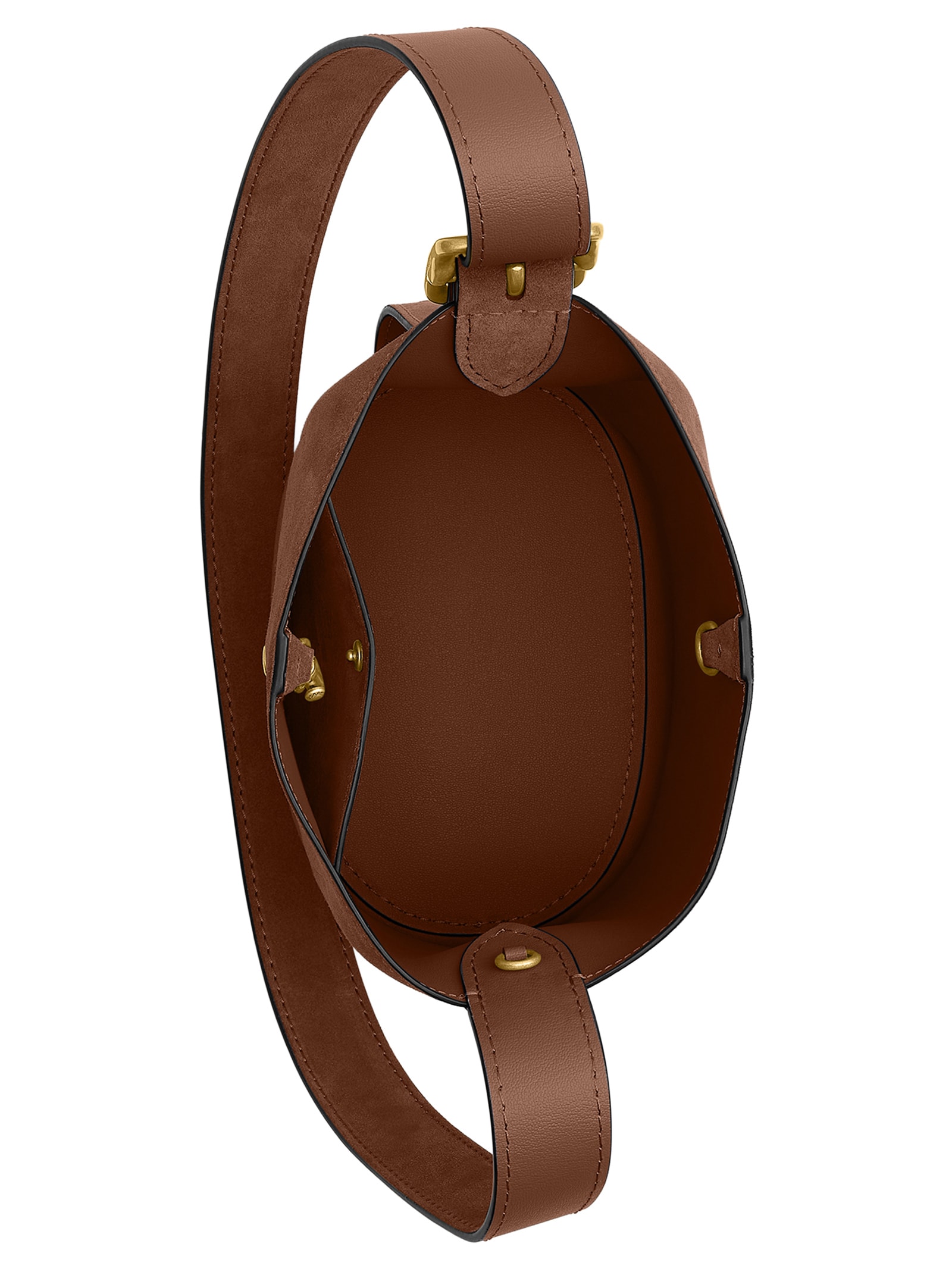 Bolsa Feminina Bleecker Bucket Suede Marrom Coach