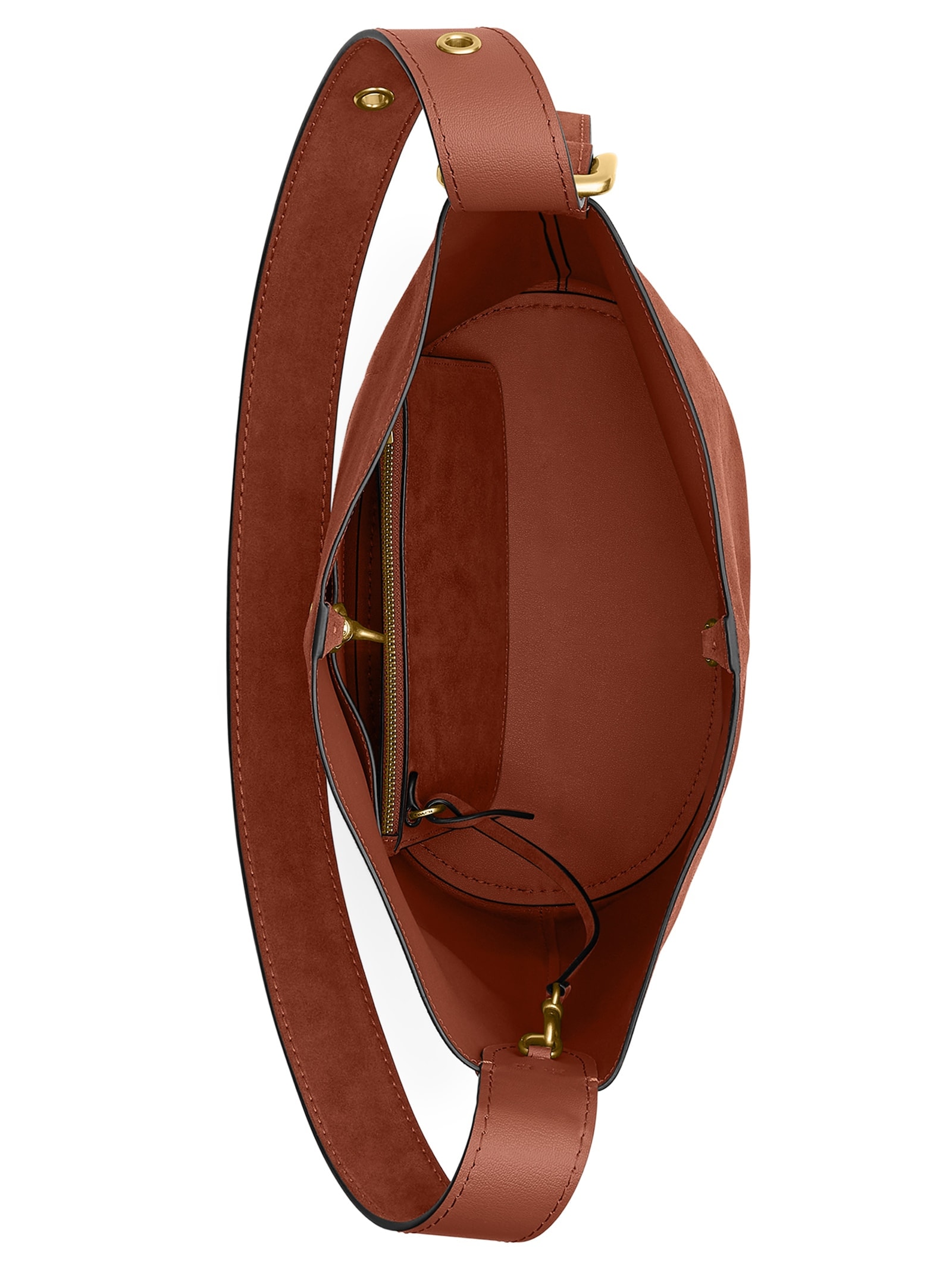 Bolsa Feminina Bleecker Bucket Suede – Marrom Coach