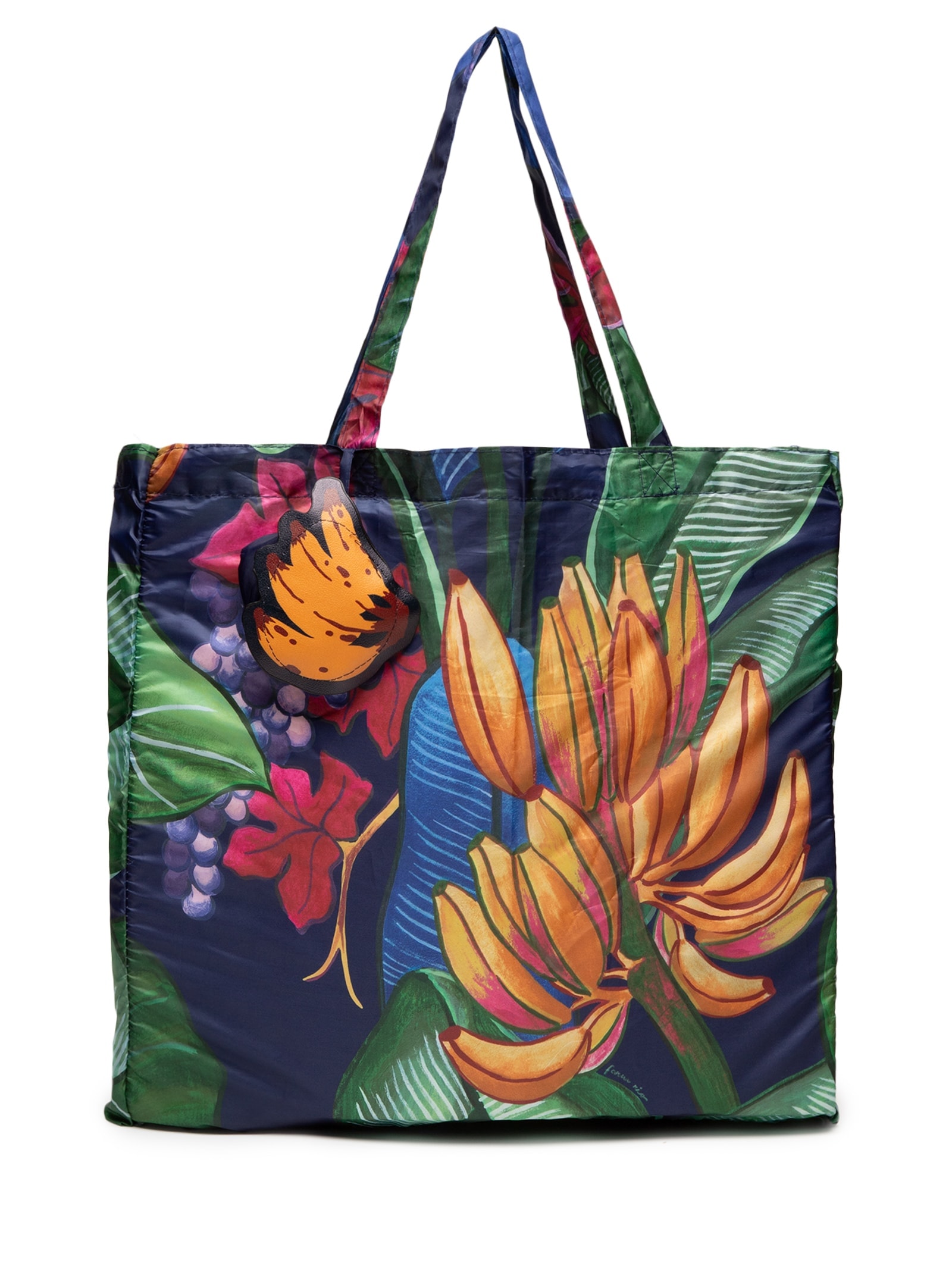 ?Bolsa Feminina Bolsinha Me Leva Banana Uva Azul Farm Etc