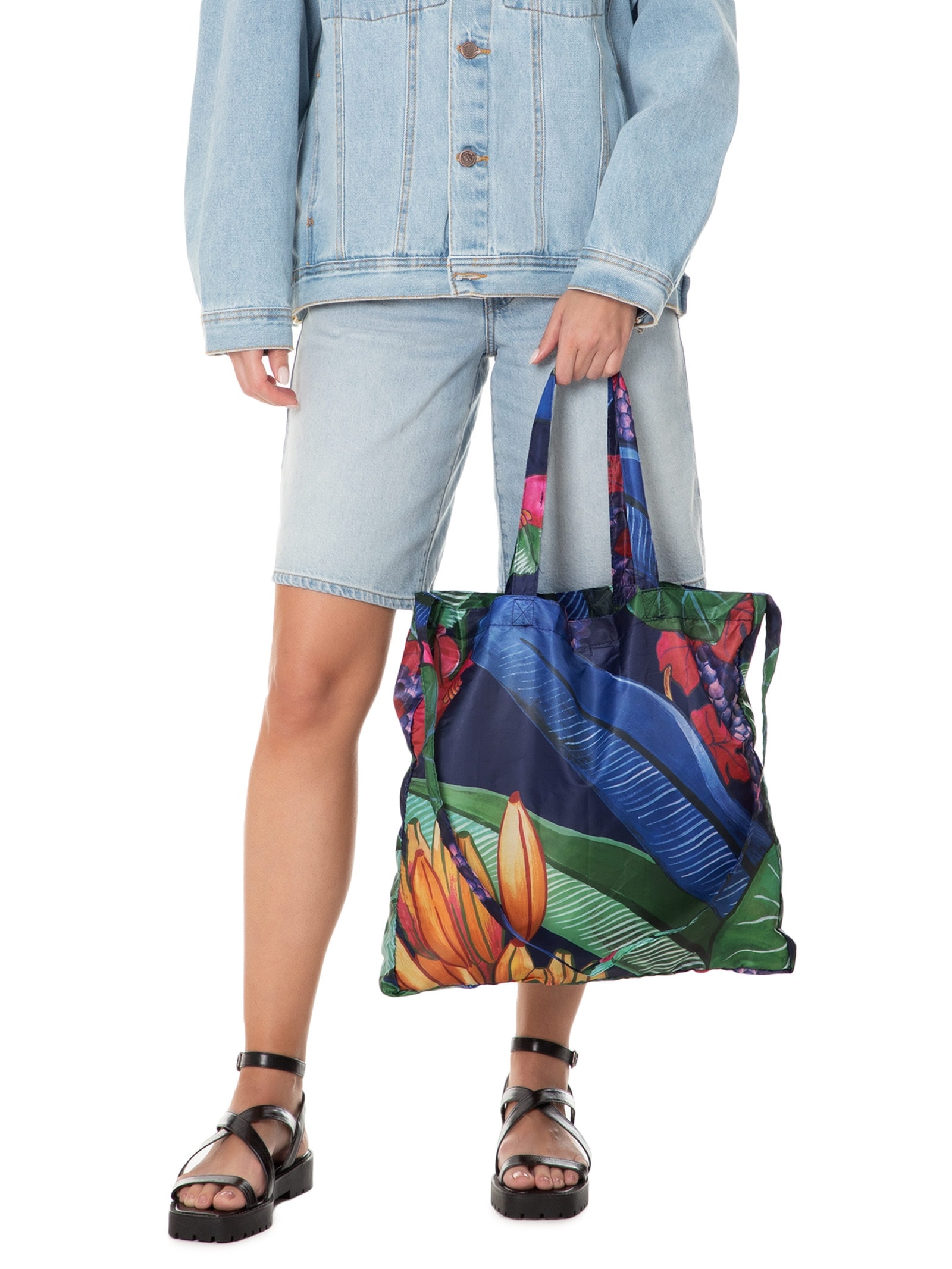 ?Bolsa Feminina Bolsinha Me Leva Banana Uva Azul Farm Etc
