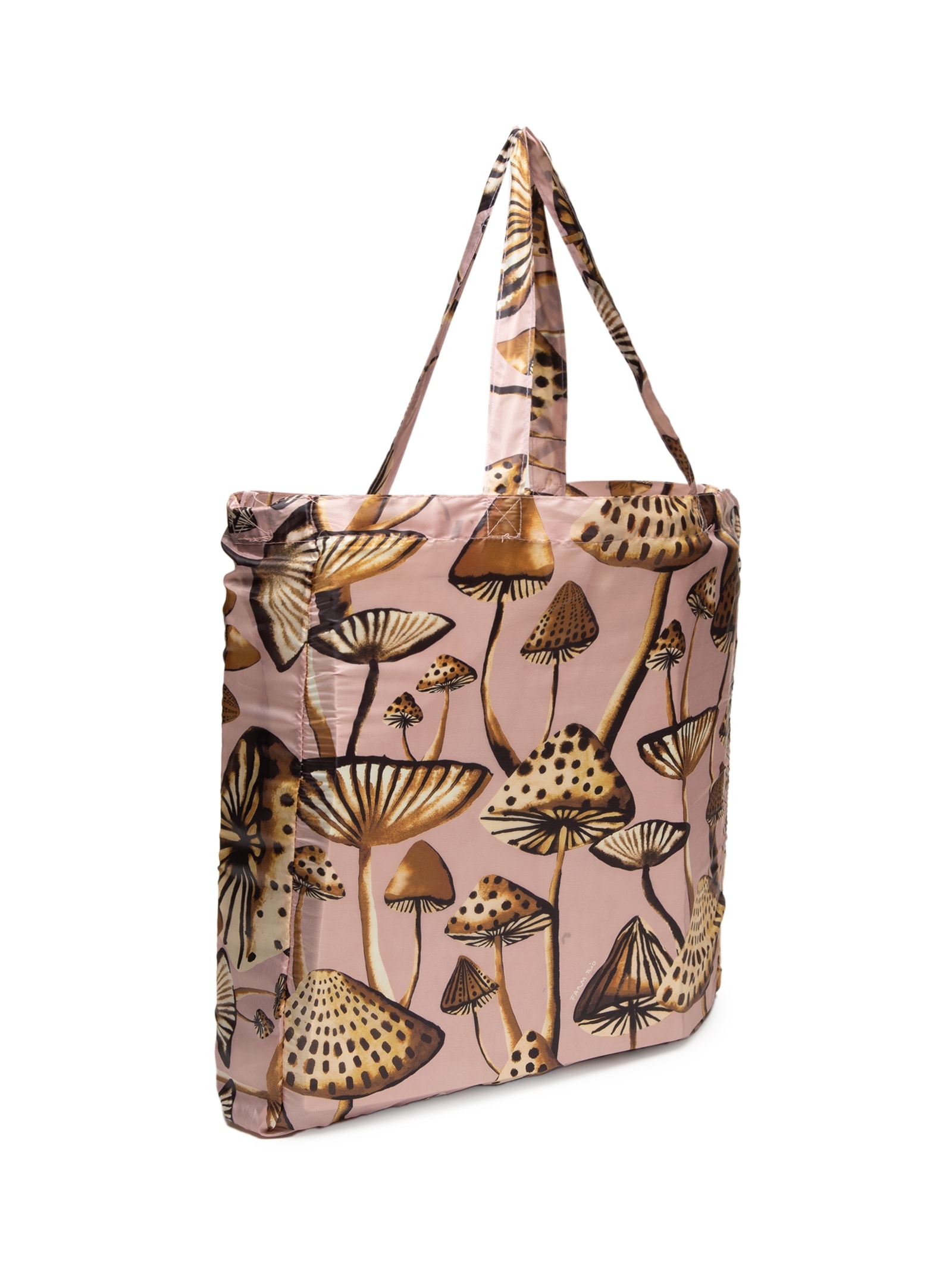 Bolsa Feminina Bolsinha Me Leva Cogumelo Rosa Farm Etc