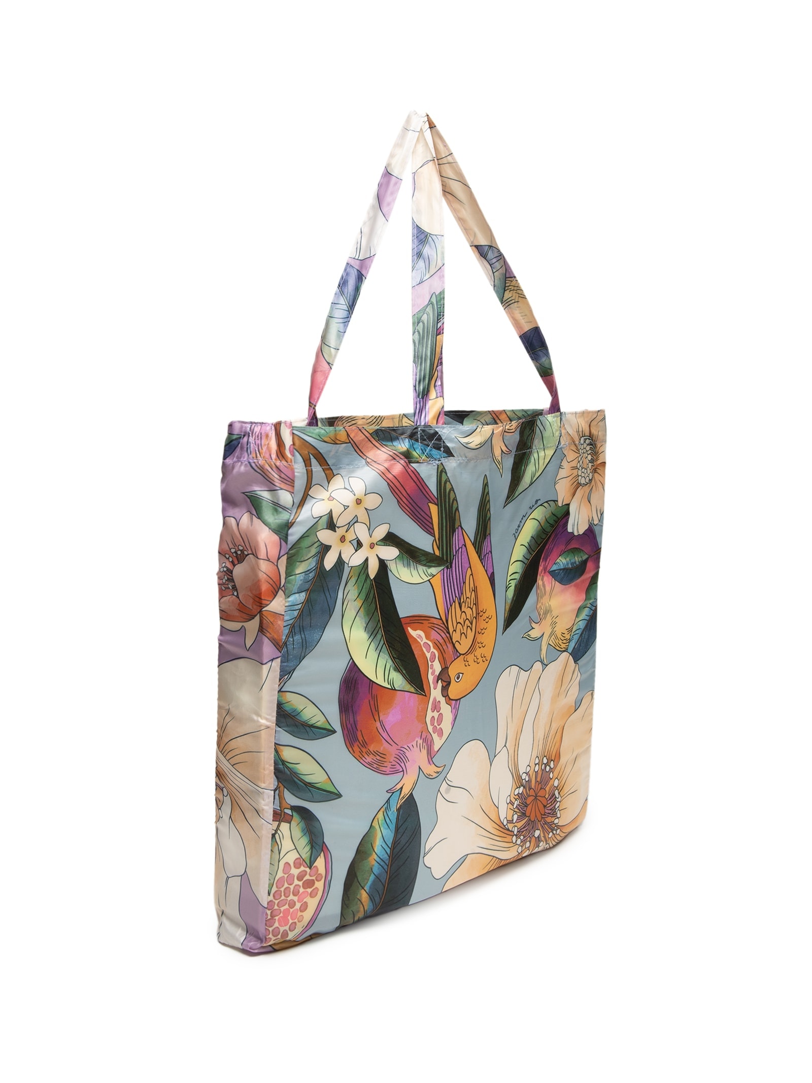 Bolsa Feminina Bolsinha Me Leva  Romance em Flor Azul Farm Etc