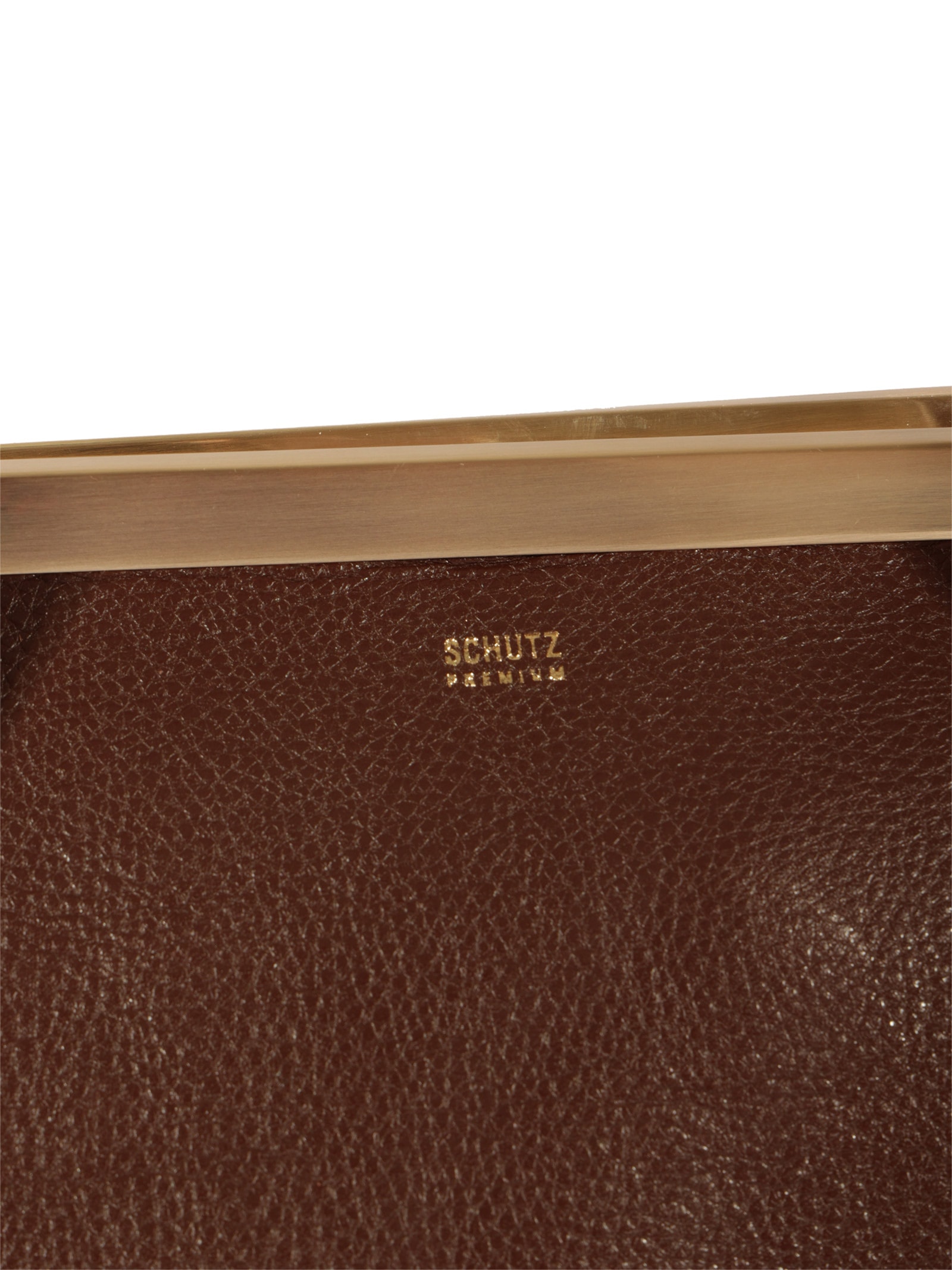 Bolsa Feminina Bowling Couro Marrom Schutz