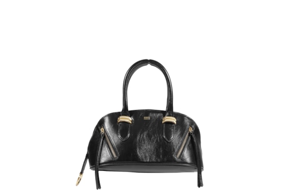 Bolsa Feminina Bowling Moon Média Couro - Preto