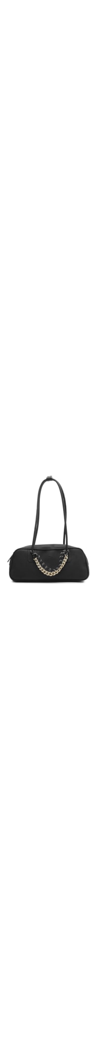 Bolsa Feminina Bowling Nobuck Grande Cordão - Preto