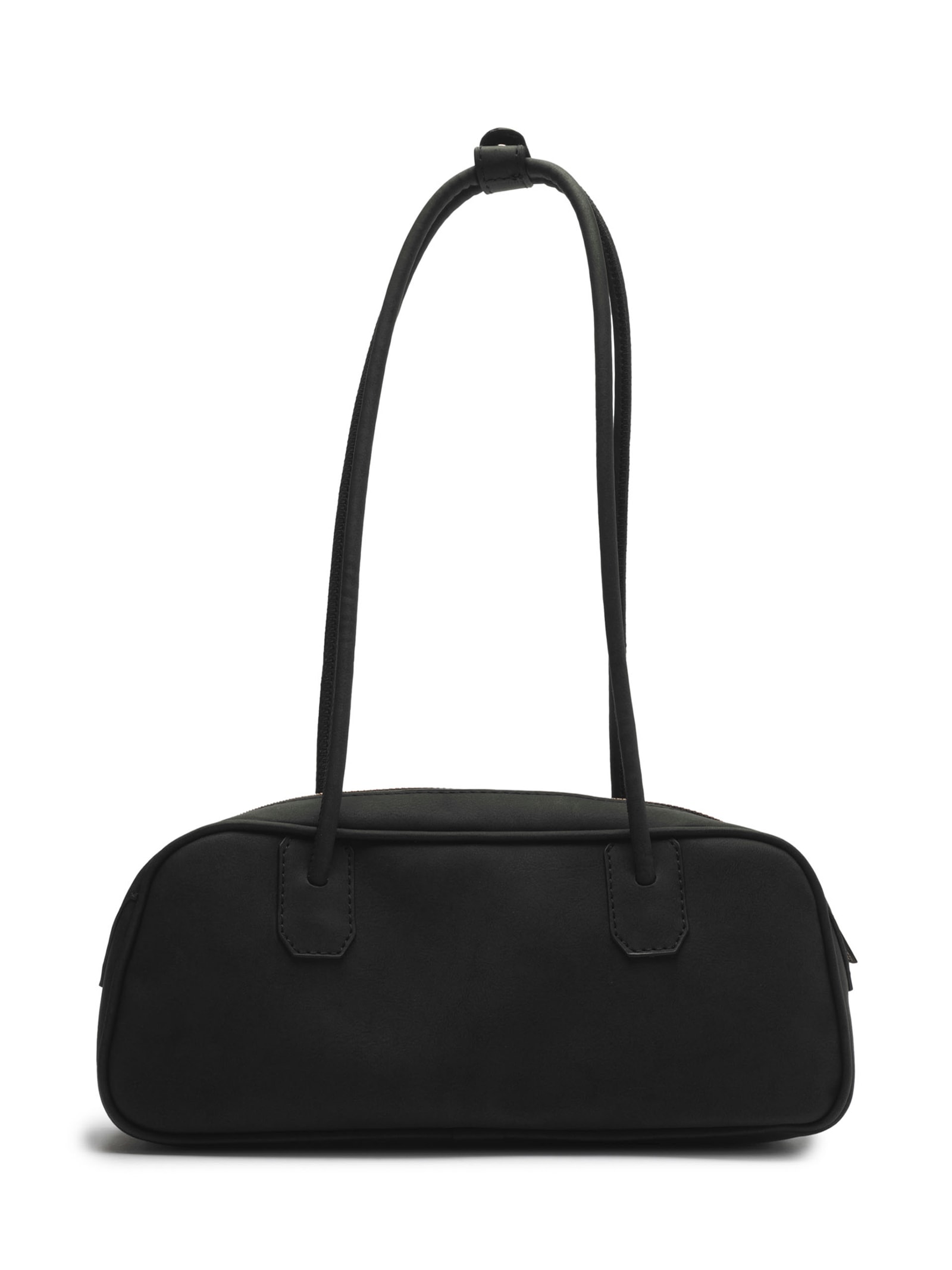 Bolsa Feminina Bowling Nobuck Grande Cordão Preto Arezzo