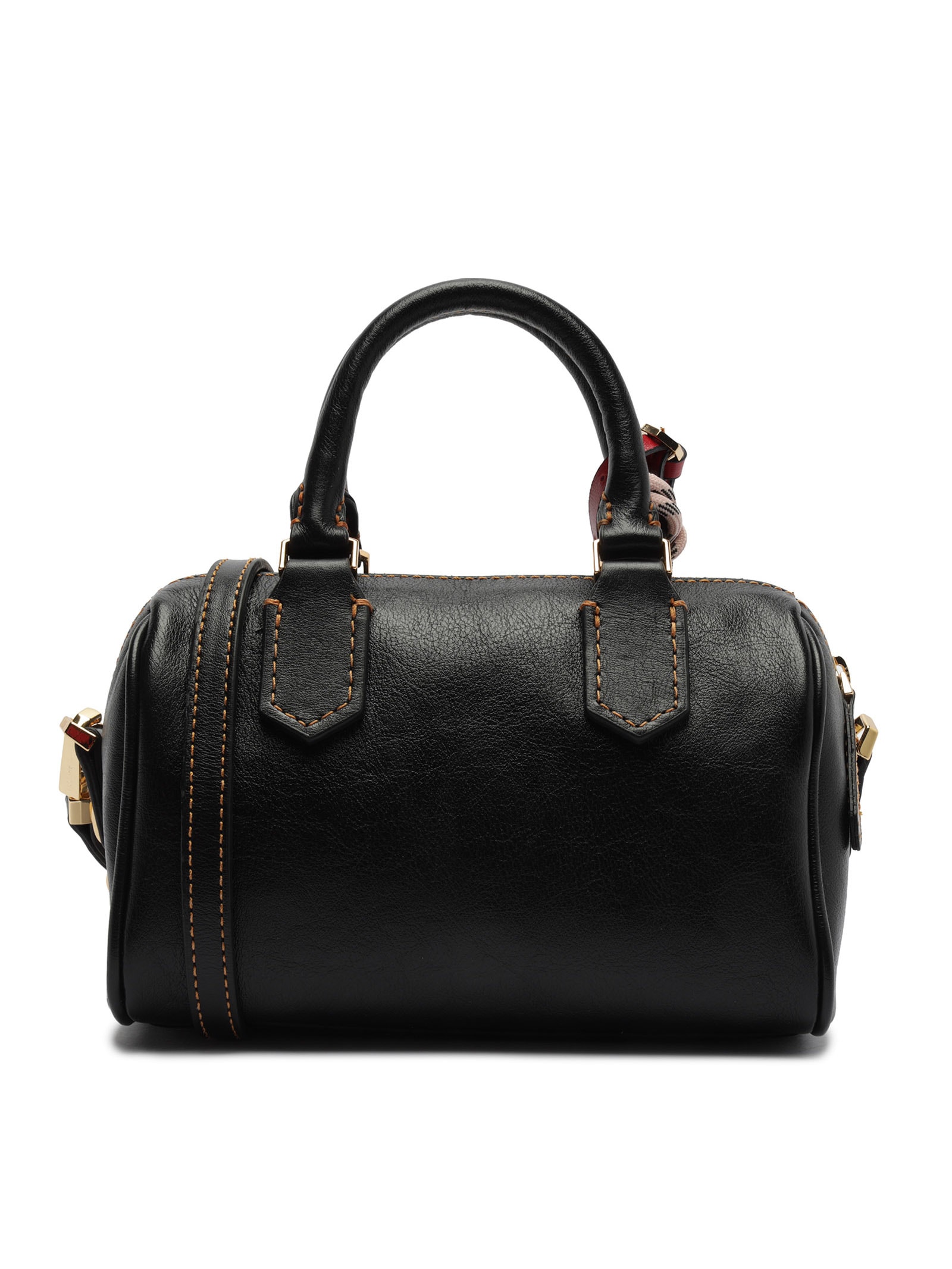 Bolsa Feminina Bowling Tiracolo Couro Pequena Corrente Preto Arezzo