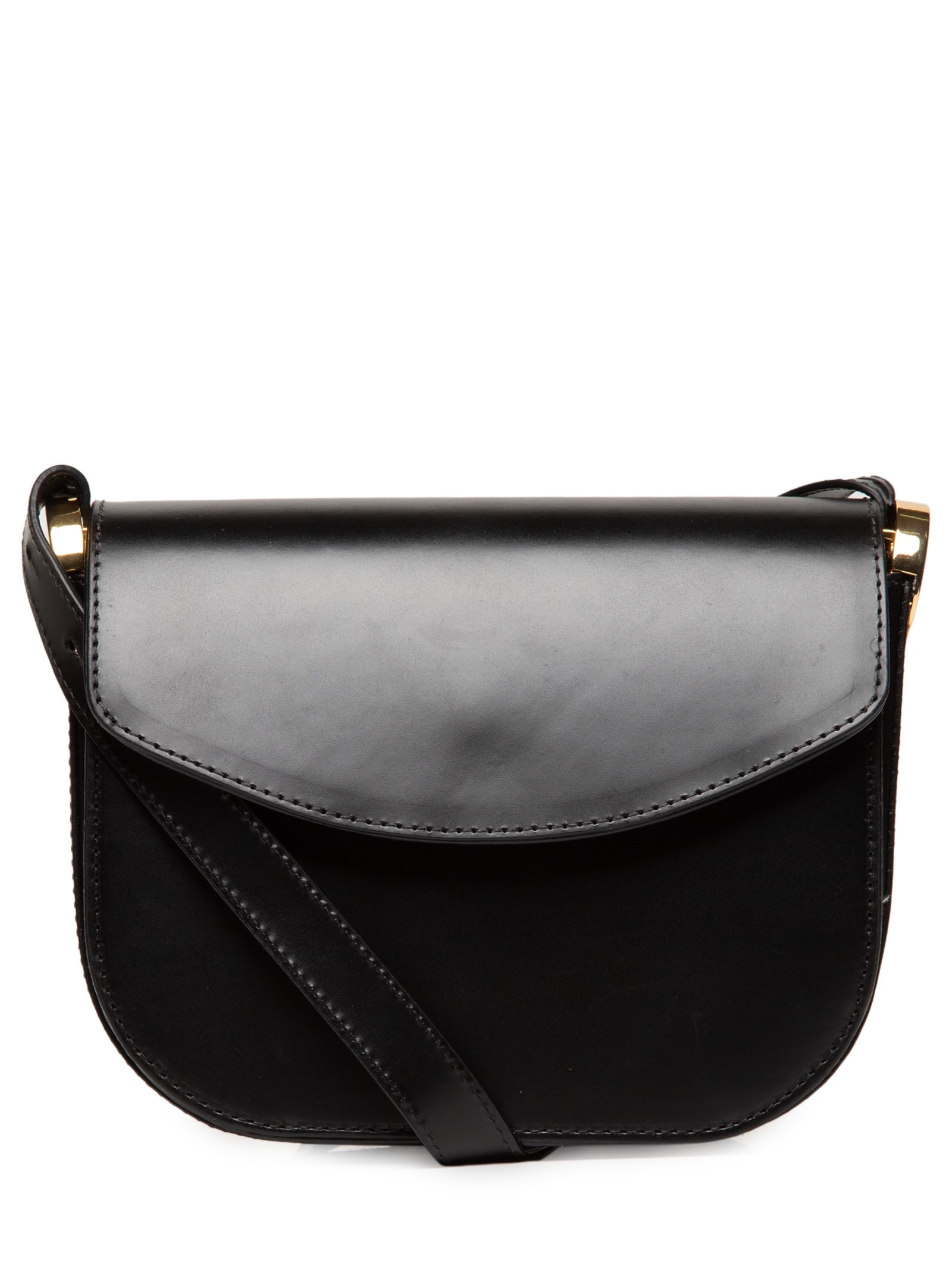 Bolsa Feminina Box Leather Preto Luiza Barcelos