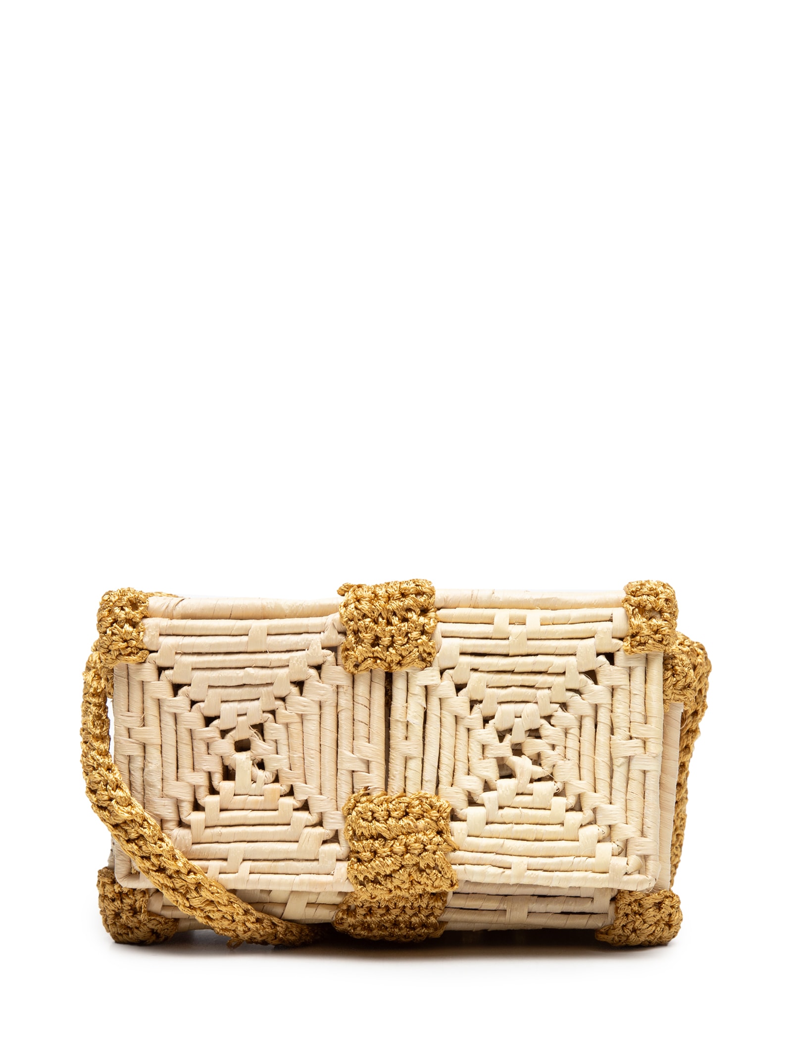 Catarina Mina - Bolsa Feminina Box Mosaico - Bege