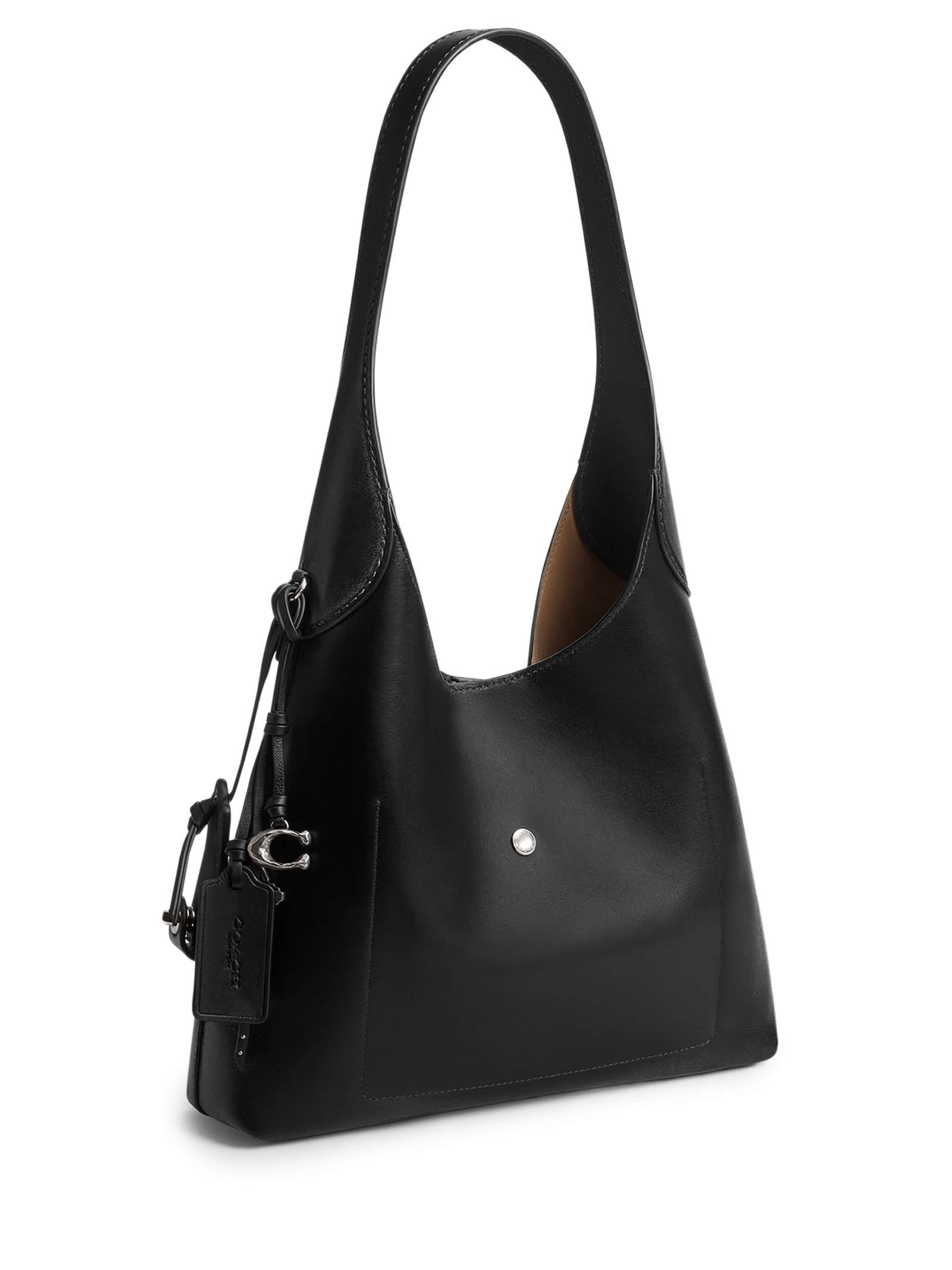 Bolsa Feminina Brooklyn Shoulder 28 Loved Leather Preto Coach