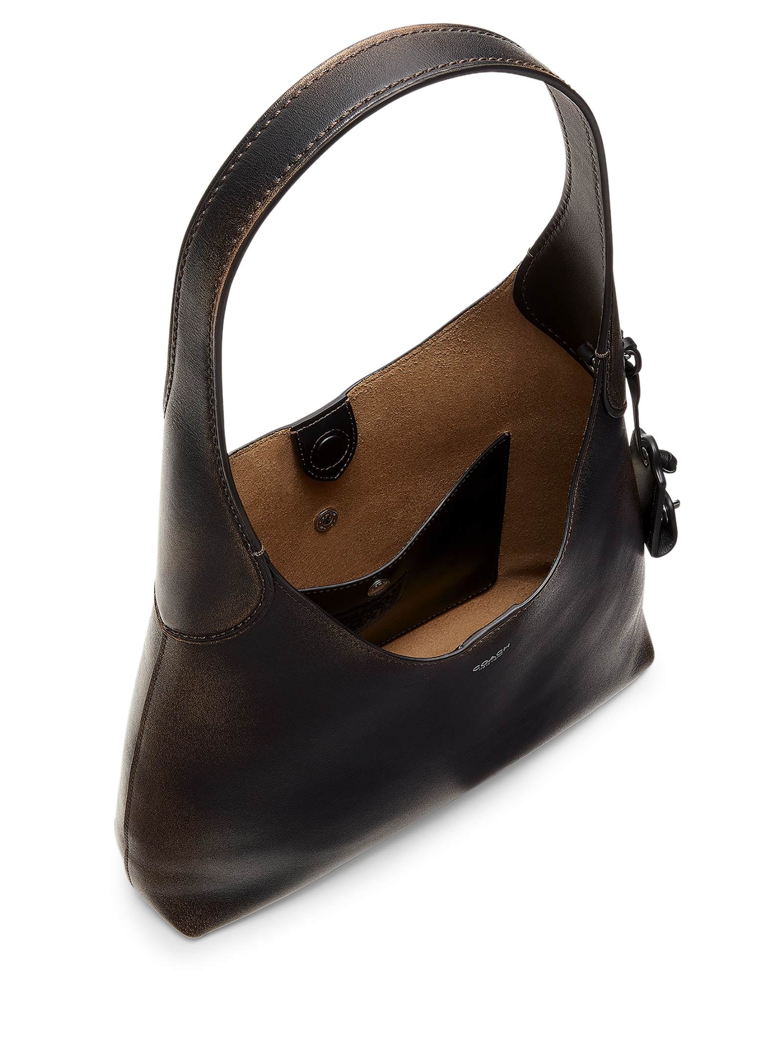 Bolsa Feminina Brooklyn Shoulder 28 Loved Leather Preto Coach