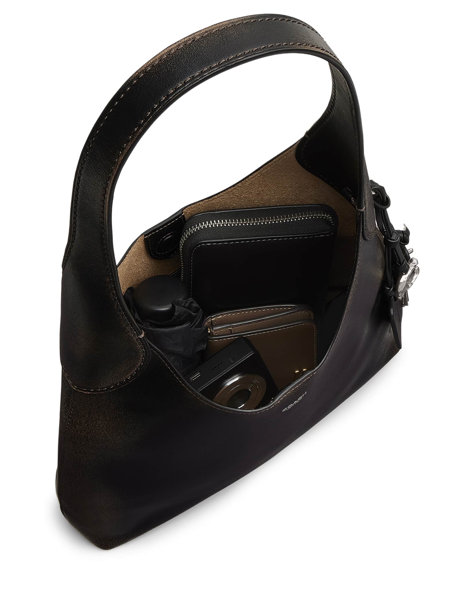 Bolsa Feminina Brooklyn Shoulder 28 Loved Leather Preto Coach