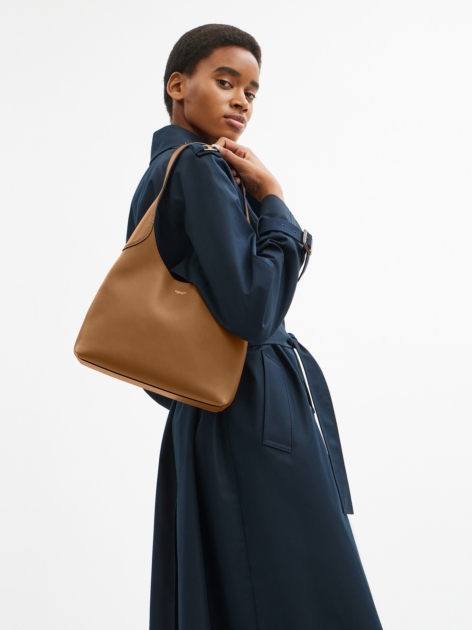 Bolsa Feminina Brooklyn Shoulder 28 Marrom Coach