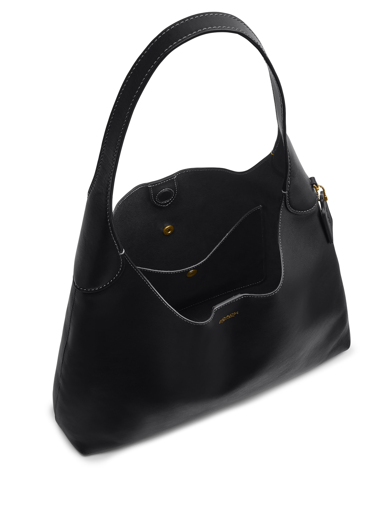 Bolsa Feminina Brooklyn Shoulder 34 Grande Preto Coach