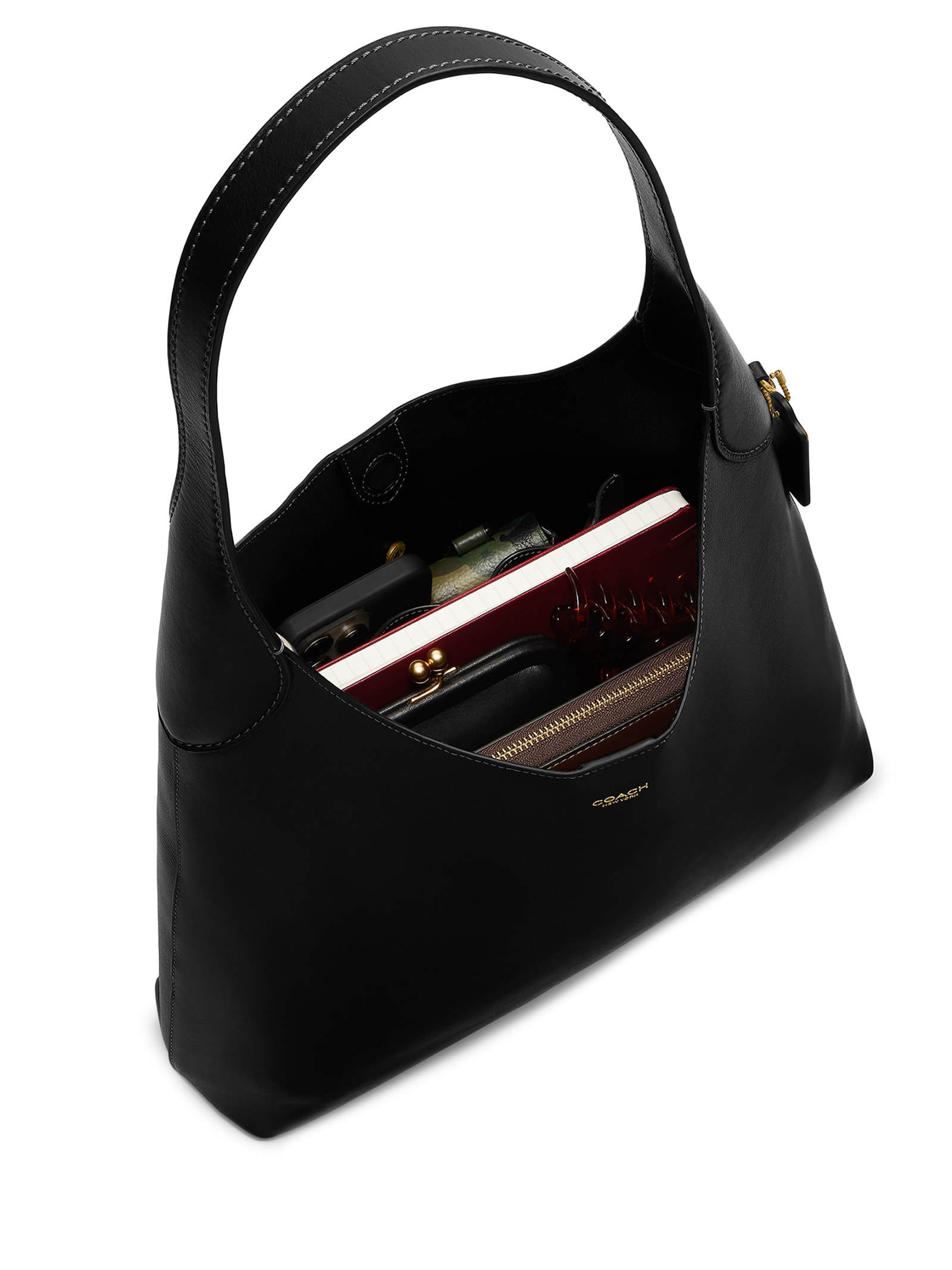 Bolsa Feminina Brooklyn Shoulder 34 Grande Preto Coach