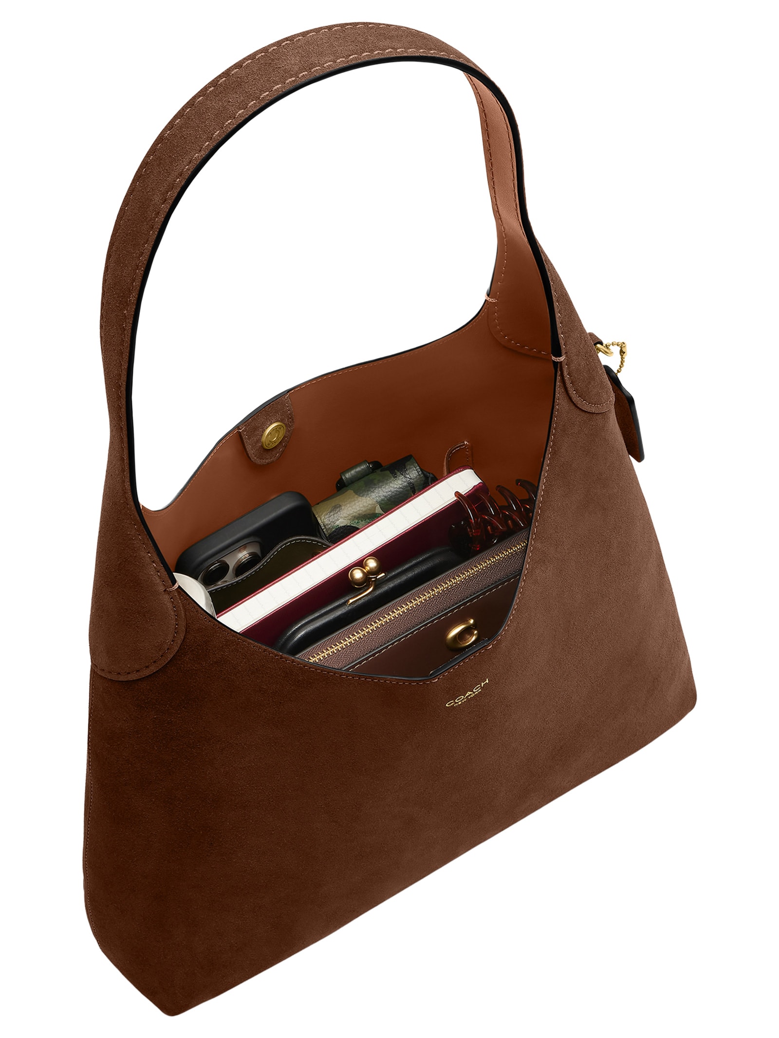 Bolsa Feminina Brooklyn Shoulder 34 Marrom Coach