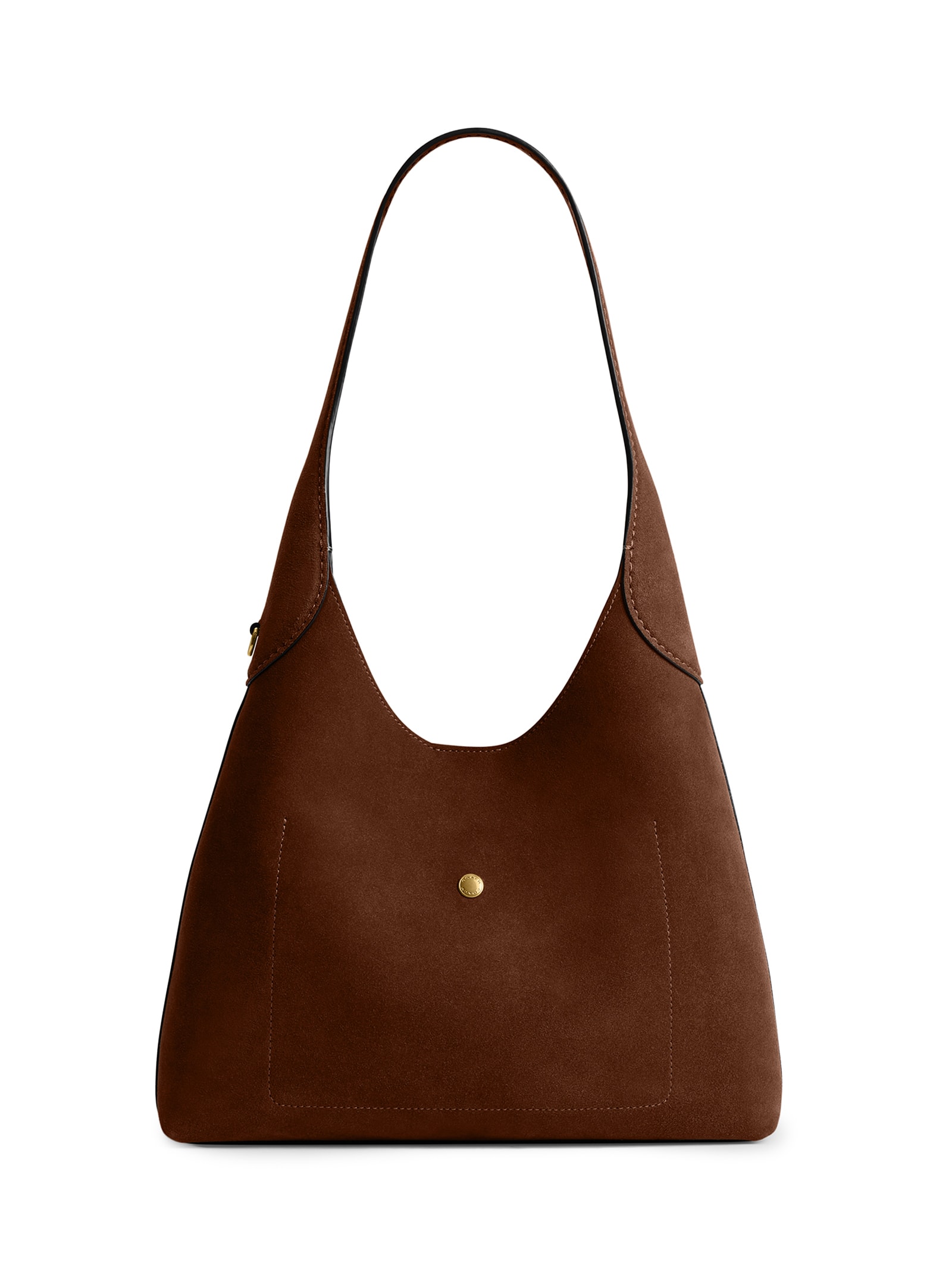 Bolsa Feminina Brooklyn Shoulder Suede 26 Marrom Coach