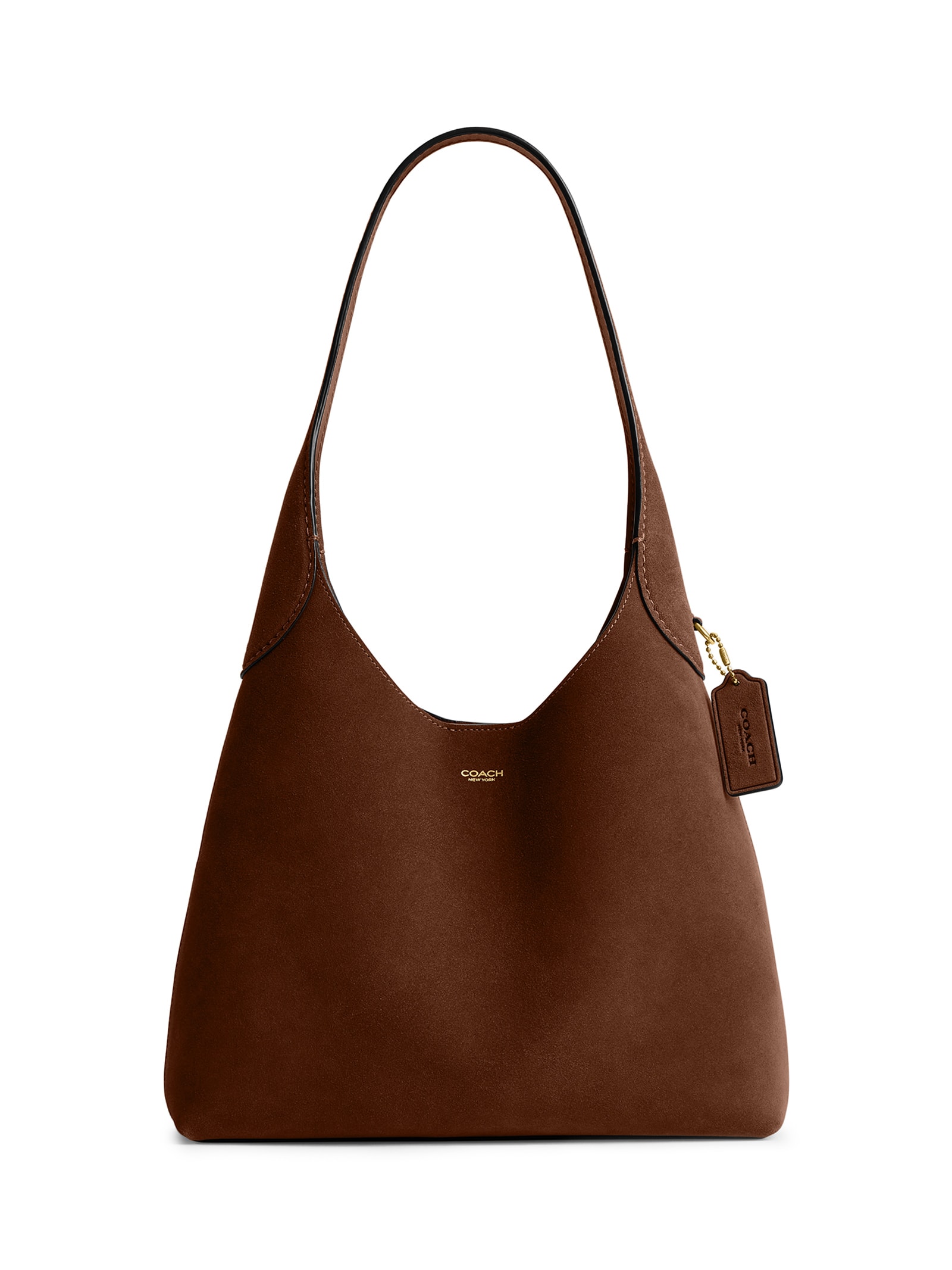 バッグ Coach Hobo Suede Bag Signature Brown Bolsa Feminina Brooklyn Shoulder Suede 26 - Marrom - Coach