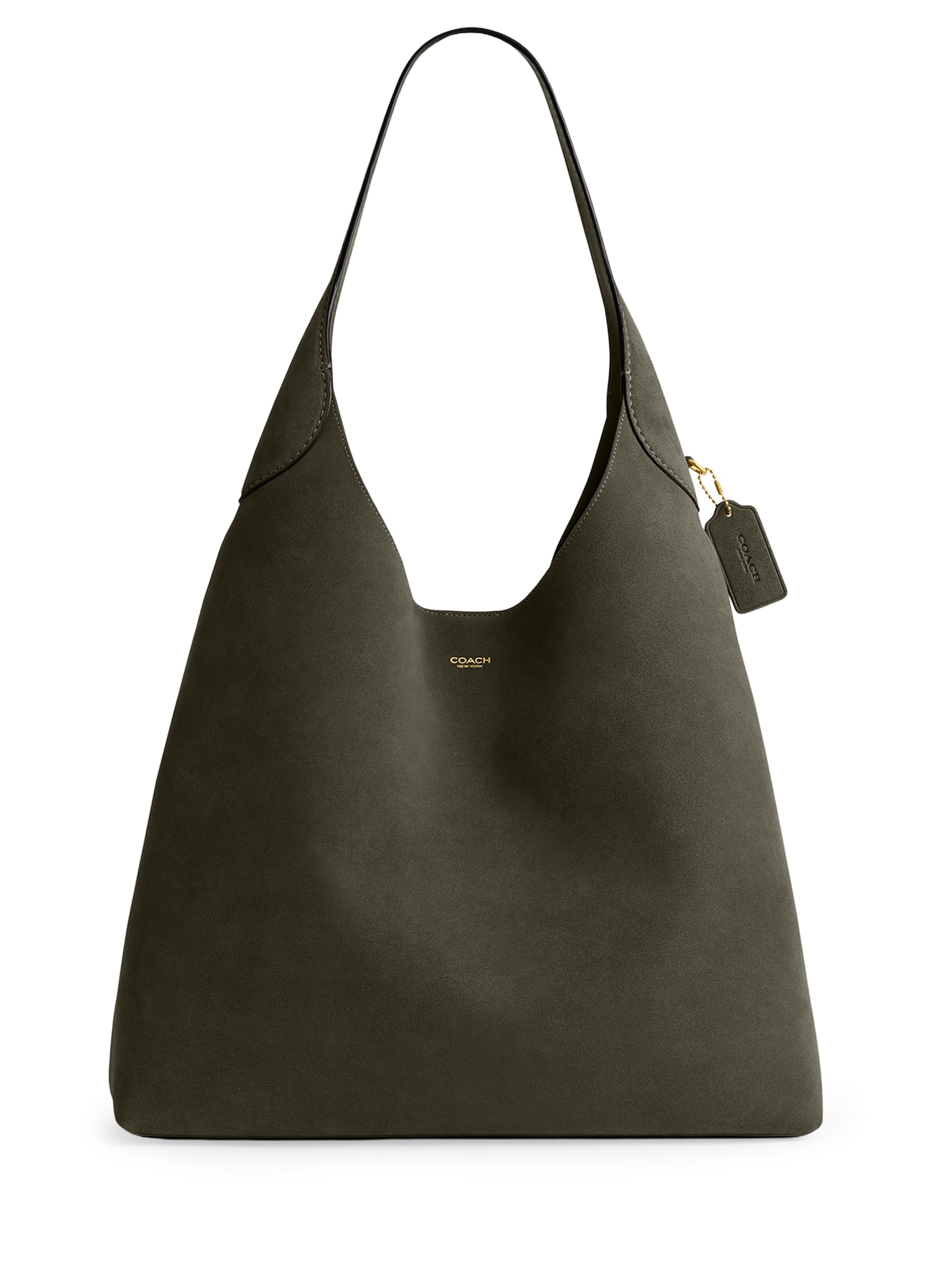 Bolsa Feminina Brooklyn Shoulder Suede Verde Coach