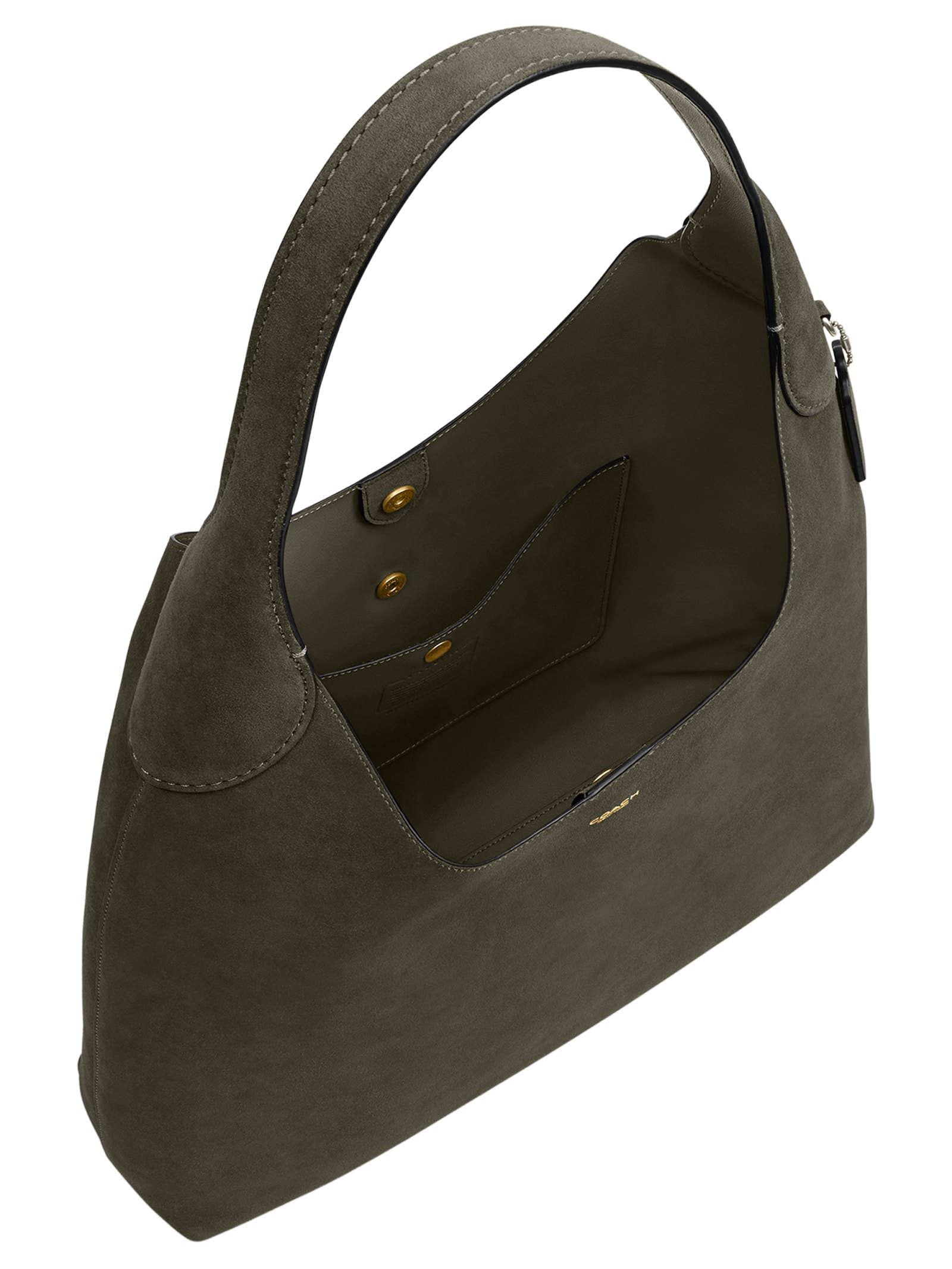 Bolsa Feminina Brooklyn Shoulder Suede Verde Coach