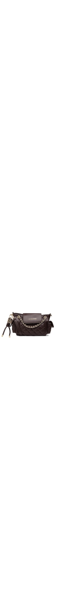 Bolsa Feminina Bucket Alça De Ombro Correntes - Marrom