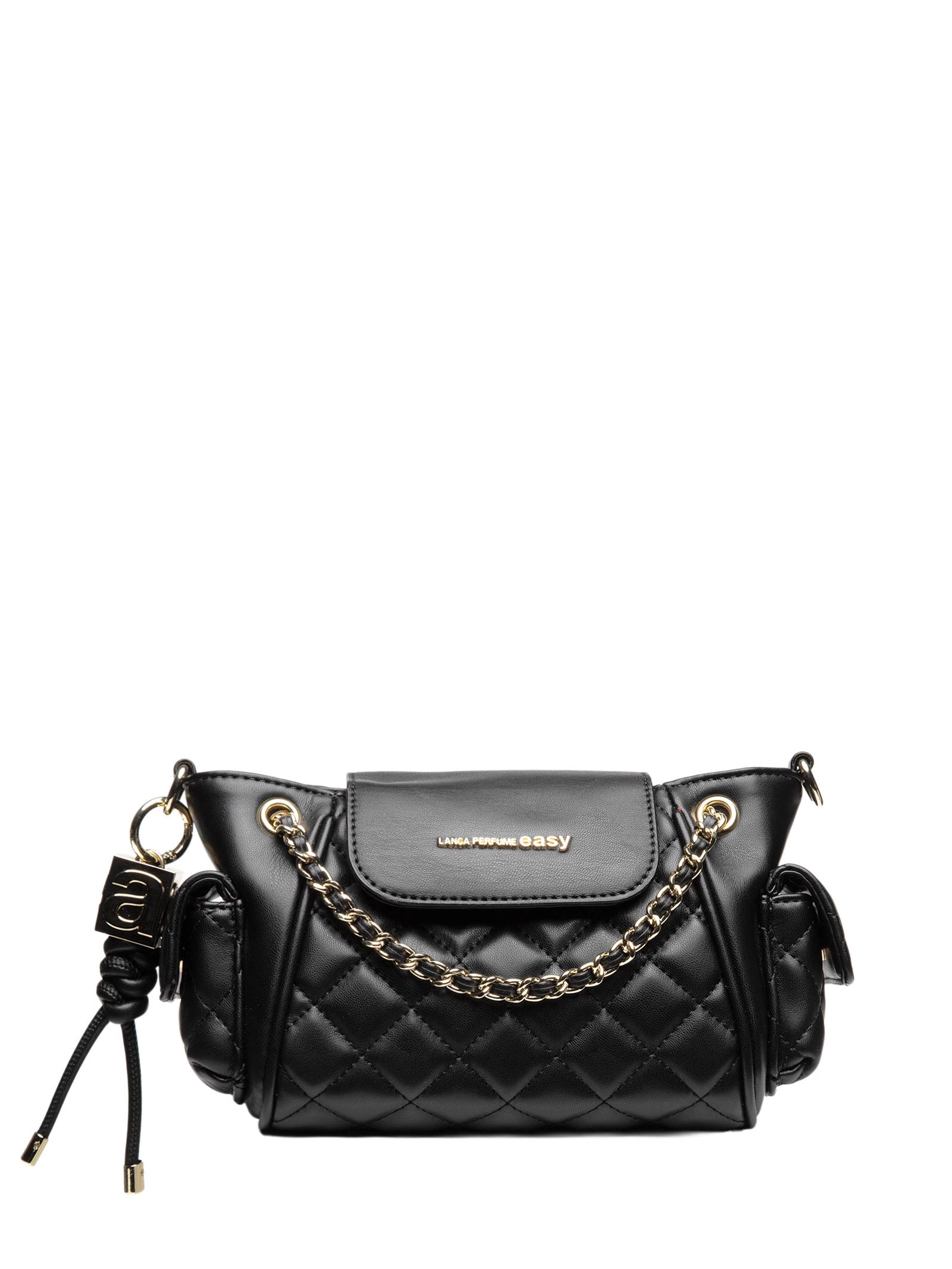 Bolsa Feminina Bucket Alça de Ombro Correntes – Preto Lança Perfume