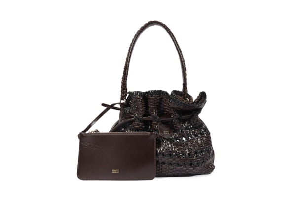 Bolsa Feminina Bucket Toulerie Média Couro - Marrom