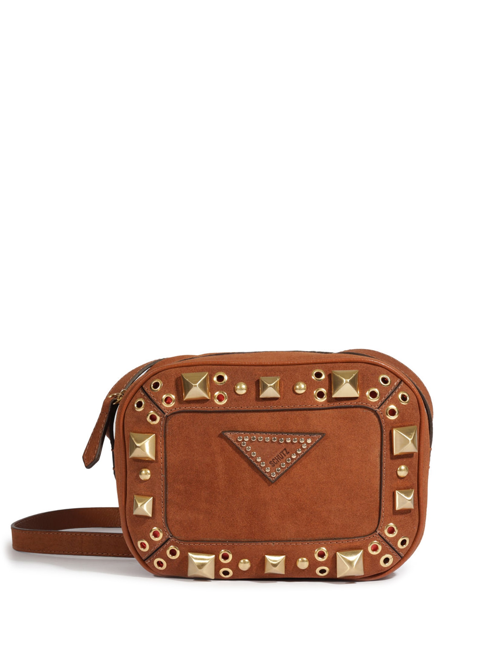 Schutz - Bolsa Feminina Camera Bag Couro - Marrom