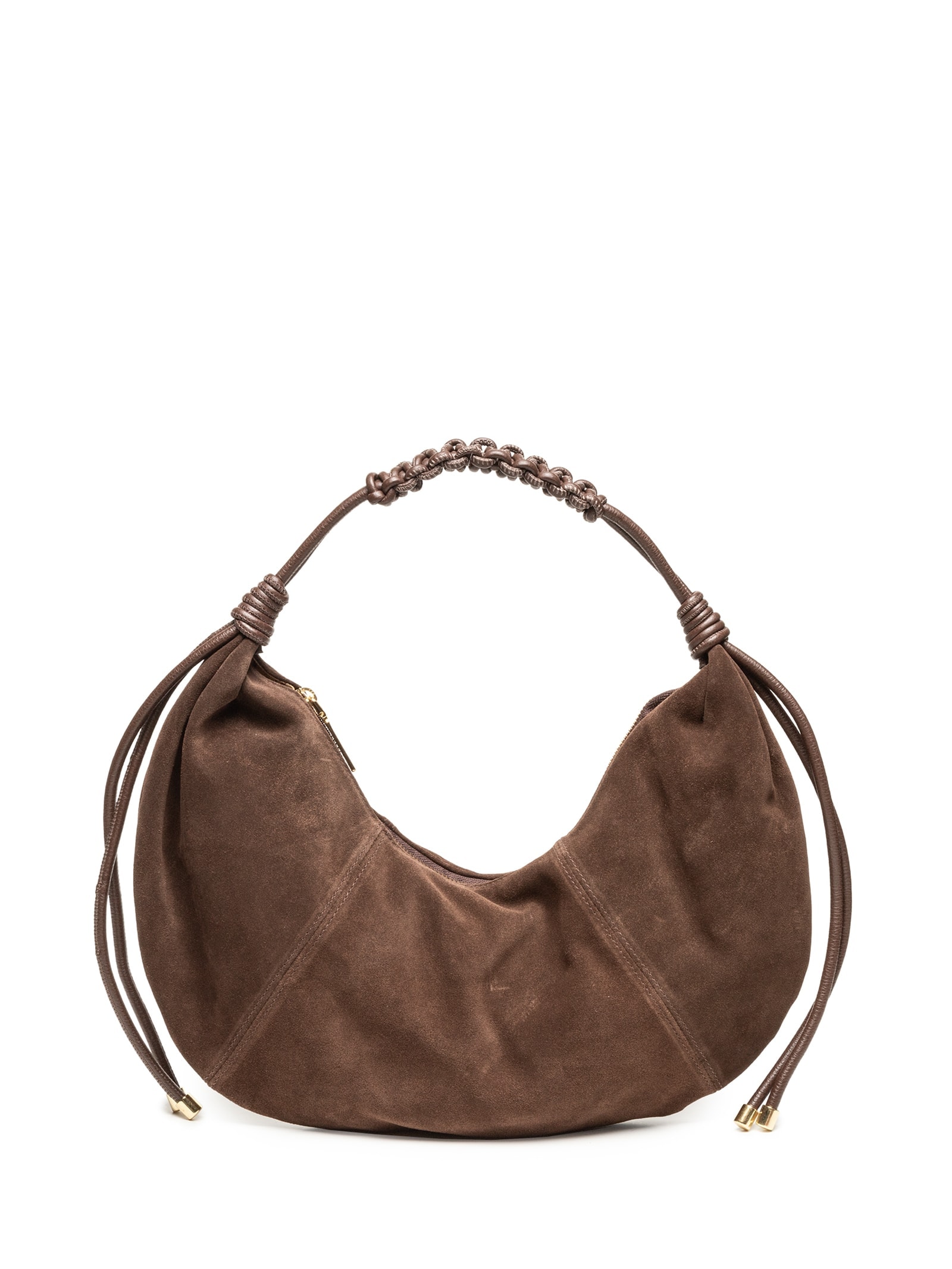 Bolsa Feminina Camurça Coffee Viena Marrom Luiza Barcelos