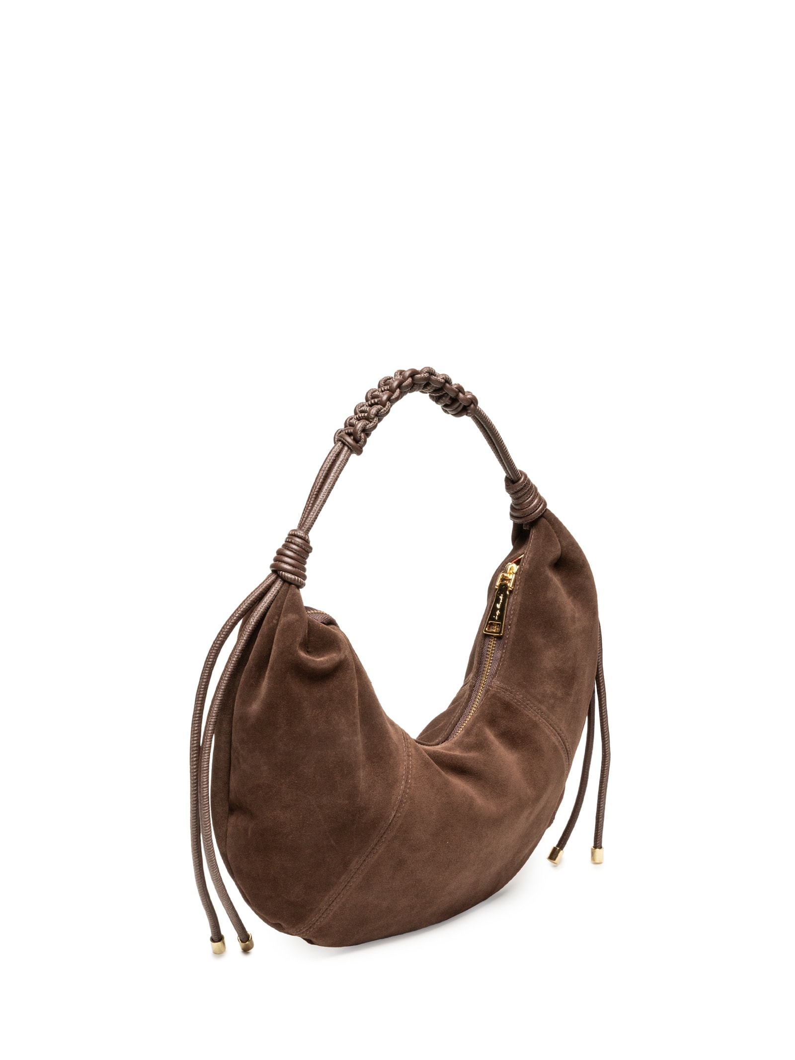 Bolsa Feminina Camurça Coffee Viena Marrom Luiza Barcelos