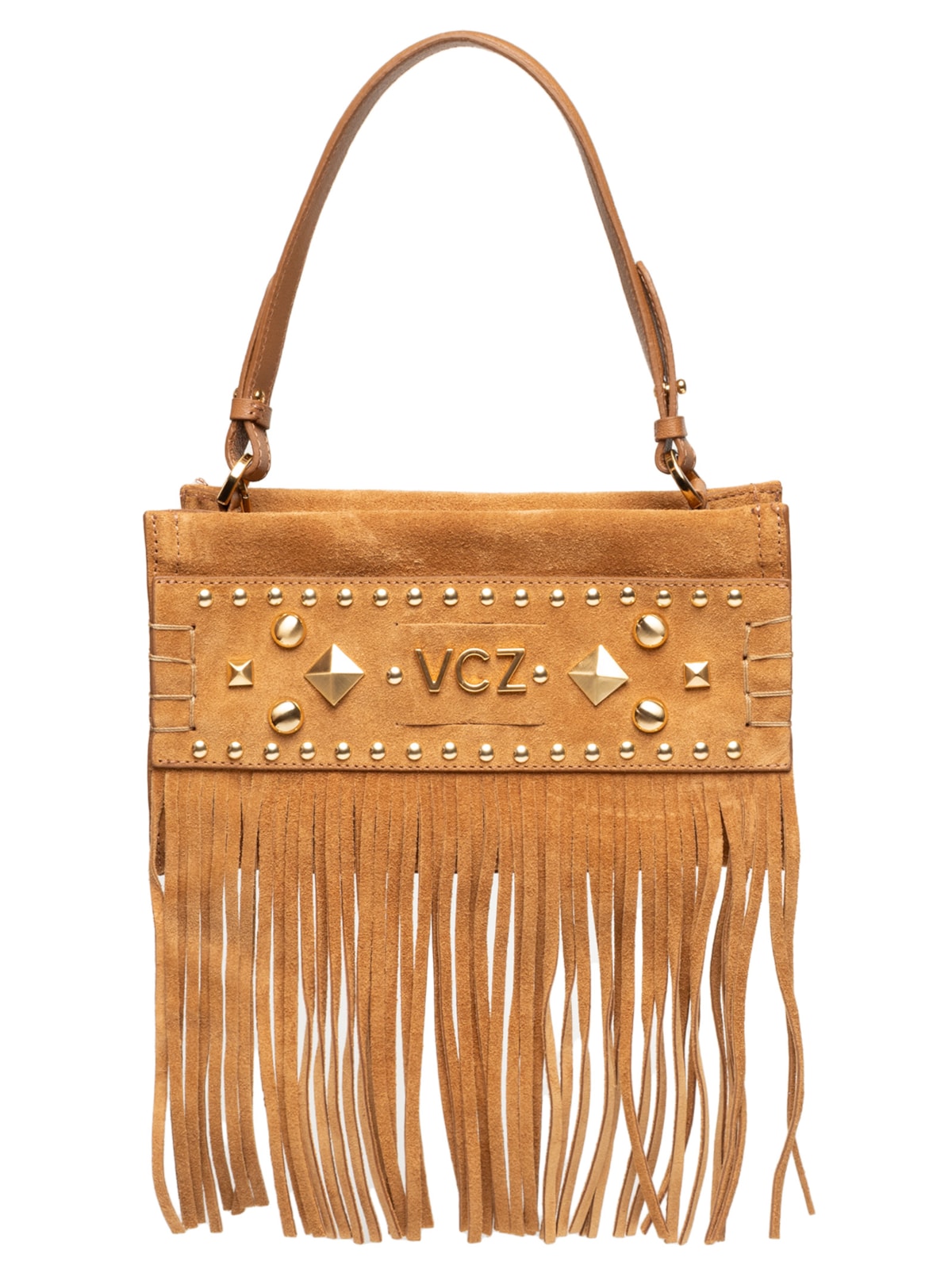 Vista 2 Bolsa Feminina Camurça Franjas MARROM MARROM