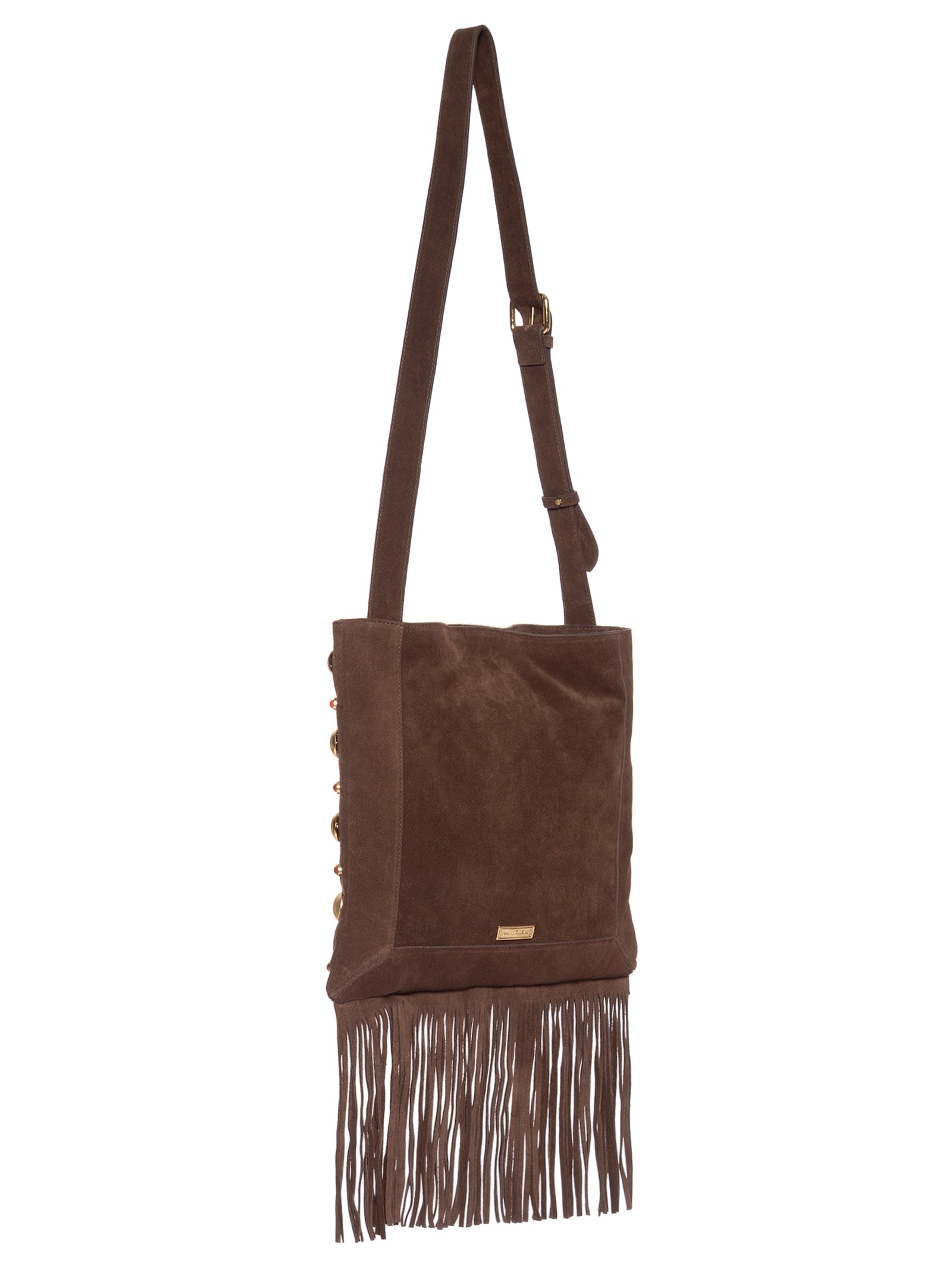 Bolsa Feminina Camurça Marrom Luiza Barcelos