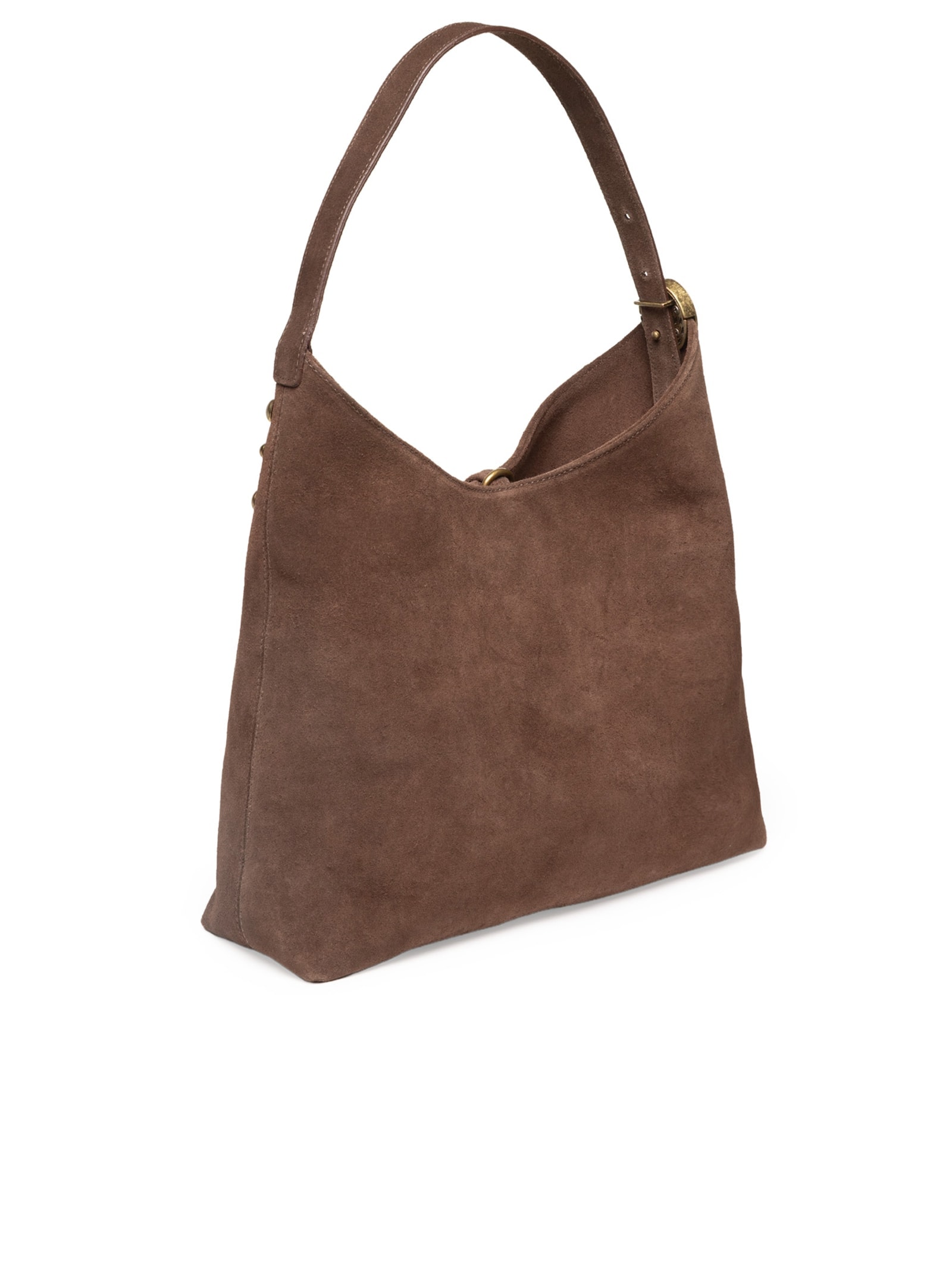 Bolsa Feminina Camurça Marrom Luiza Barcelos