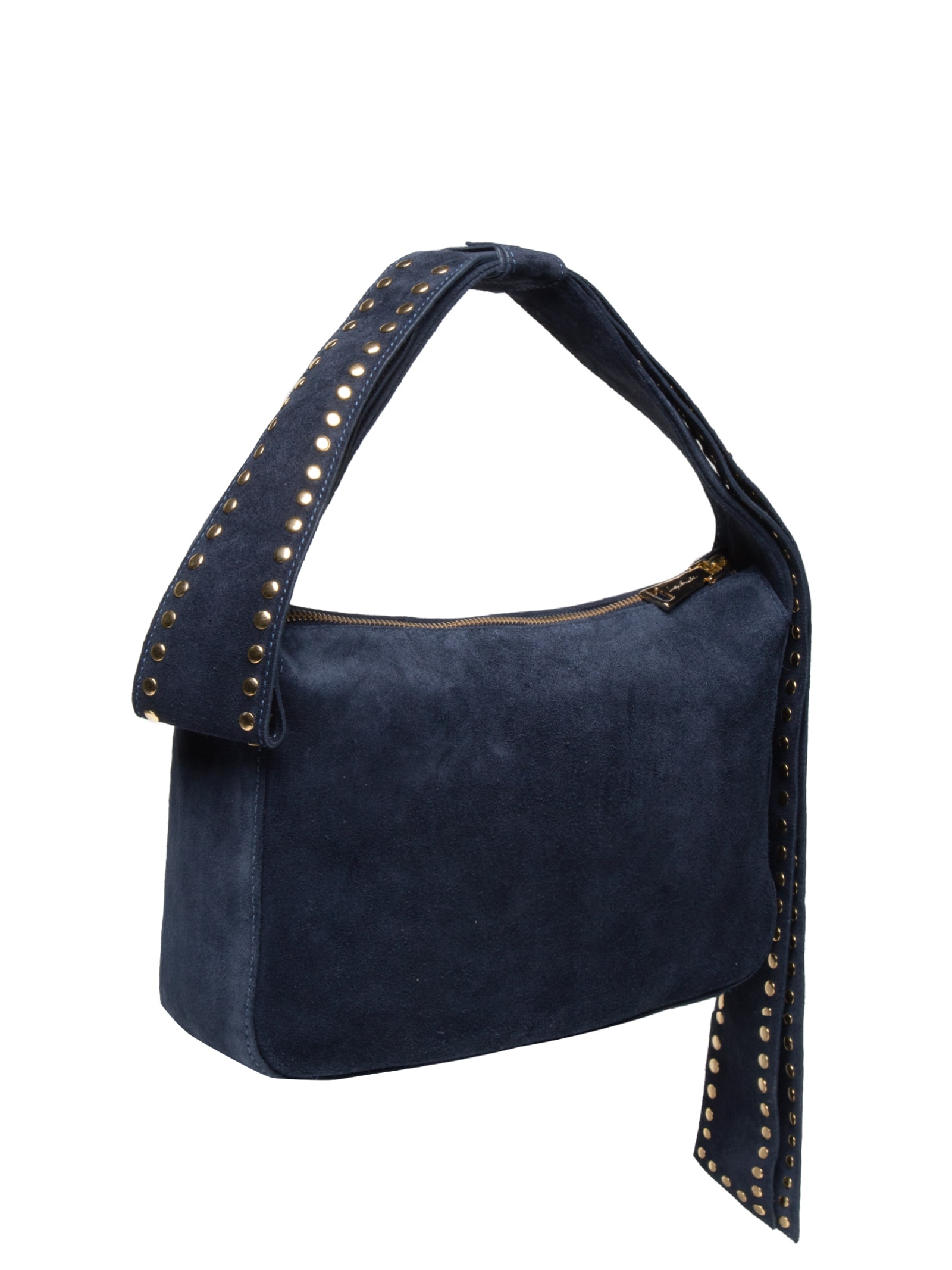 Bolsa Feminina Camurça Naval Azul Luiza Barcelos