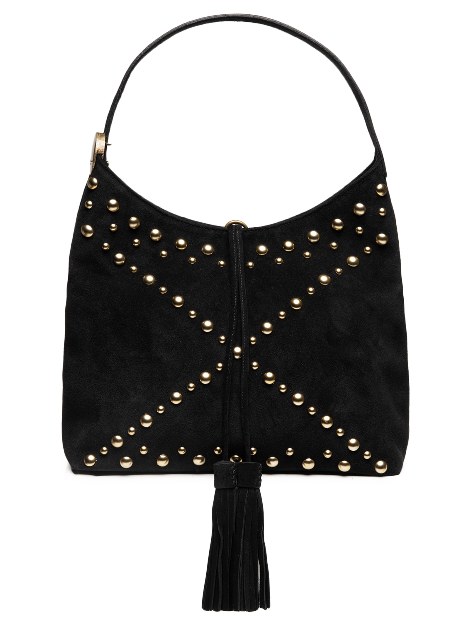 Bolsa Feminina Camurça Preto Luiza Barcelos