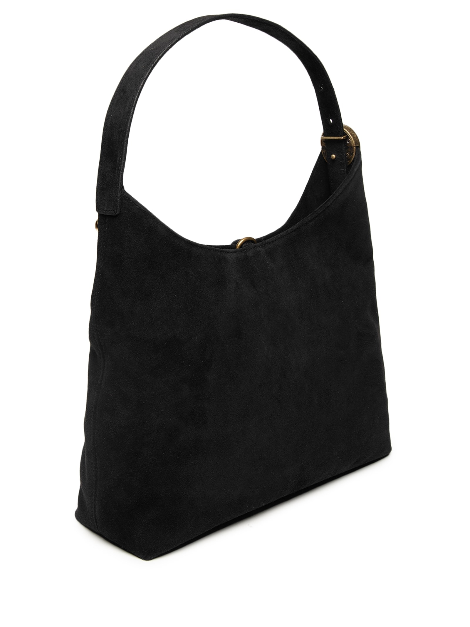 Bolsa Feminina Camurça Preto Luiza Barcelos