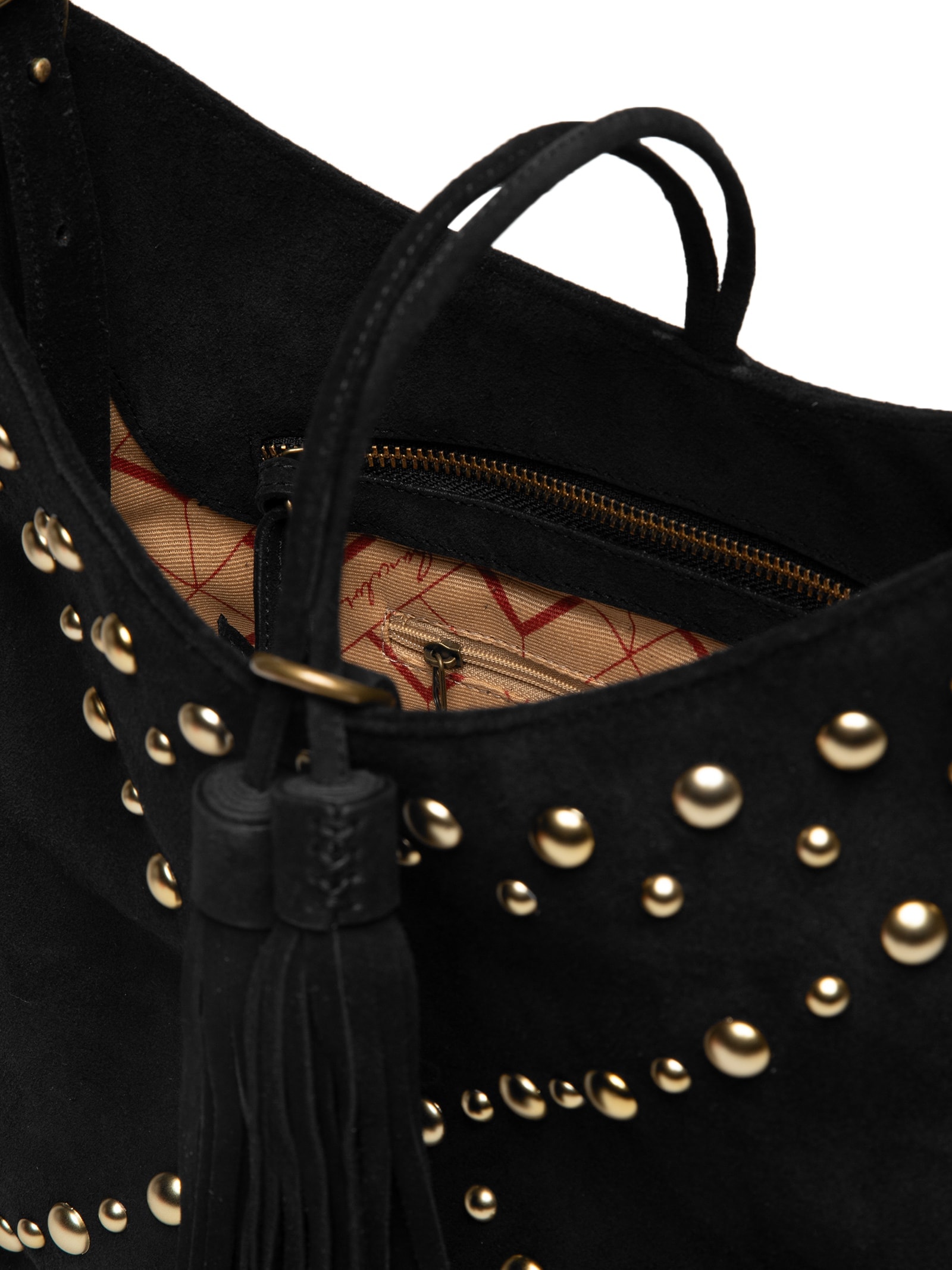 Bolsa Feminina Camurça Preto Luiza Barcelos