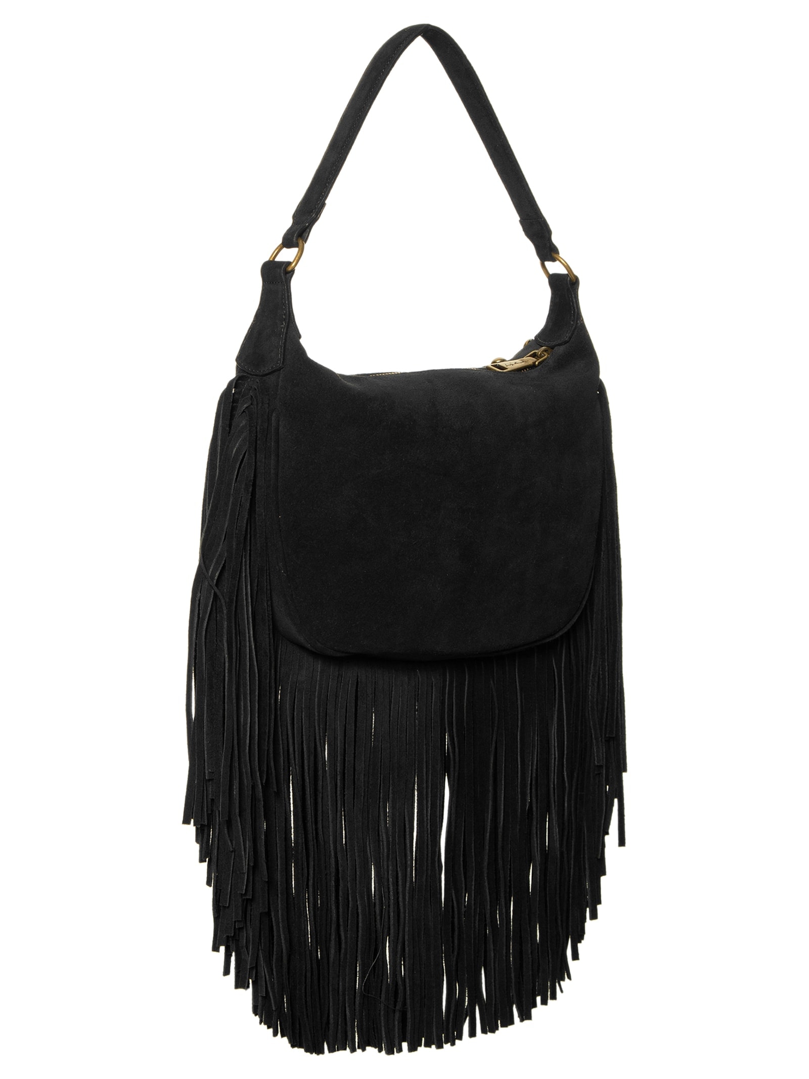 Bolsa Feminina Camurça Preto Luiza Barcelos