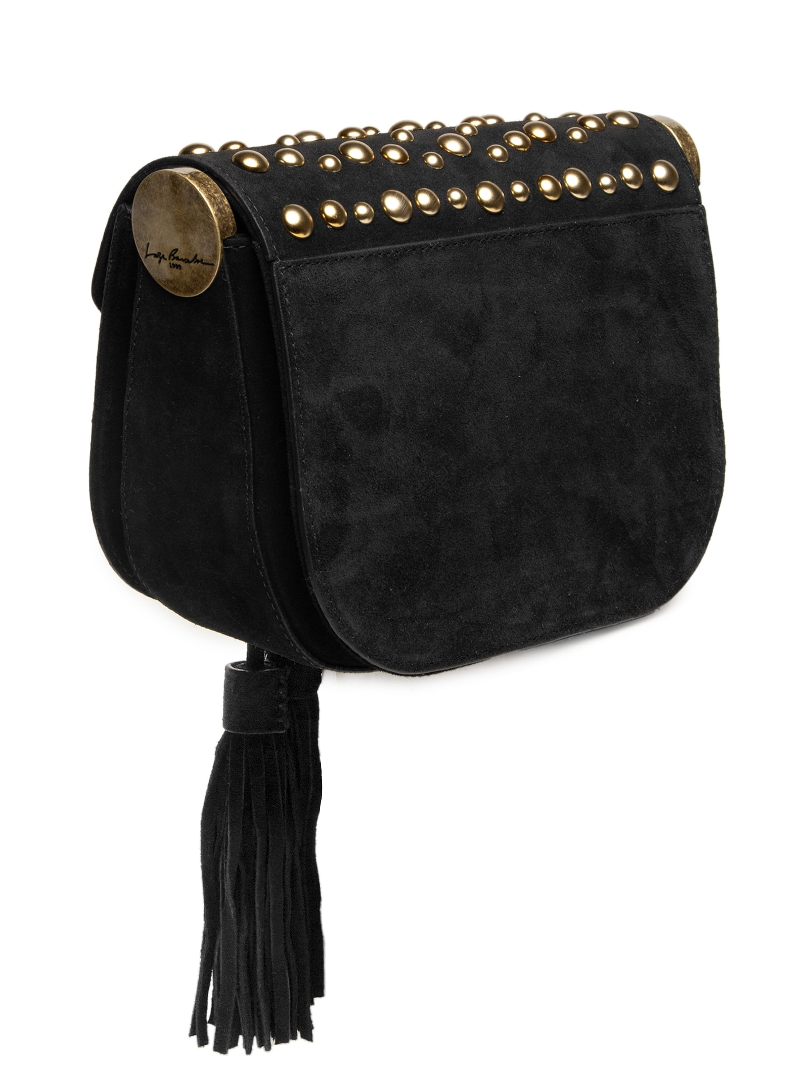 Bolsa Feminina Camurça Preto Luiza Barcelos