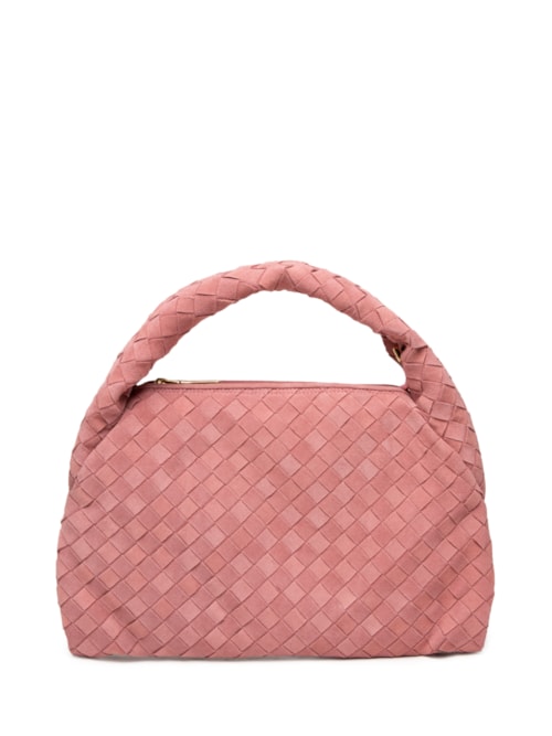 Bolsa Feminina Camurça Quartzo – Rosa