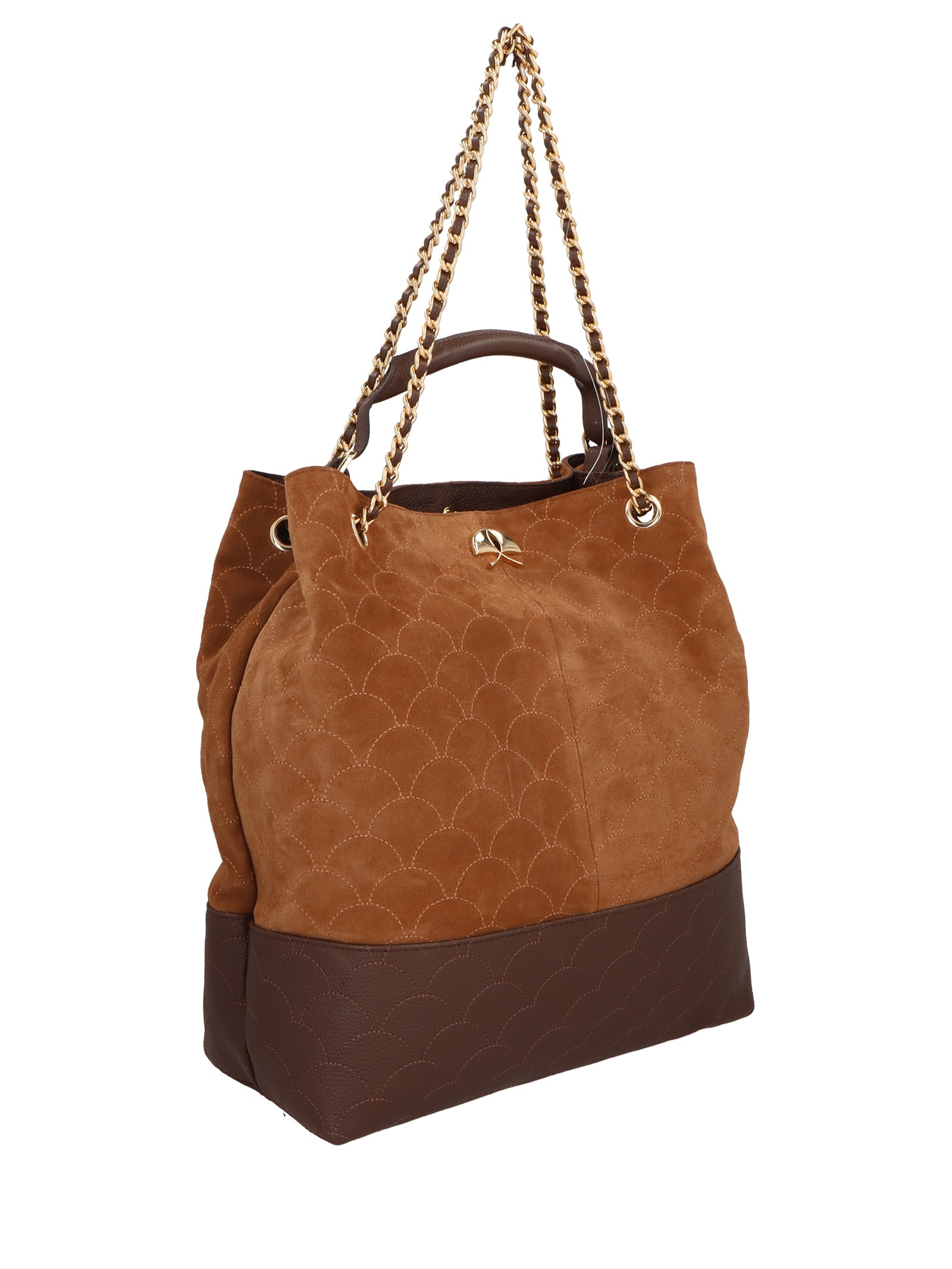 Bolsa Feminina Camurça/ Viena Marrom Luiza Barcelos