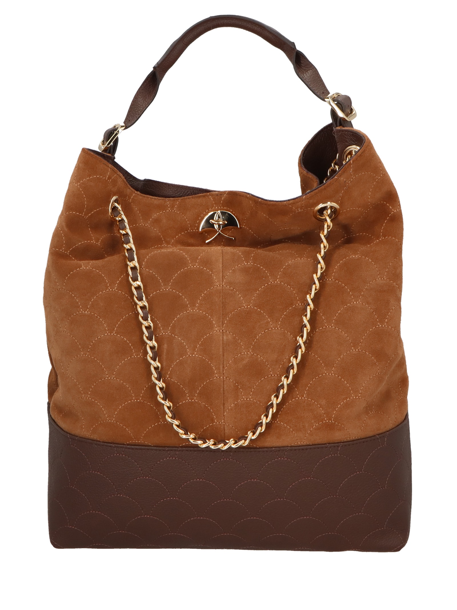 Bolsa Feminina Camurça/ Viena Marrom Luiza Barcelos