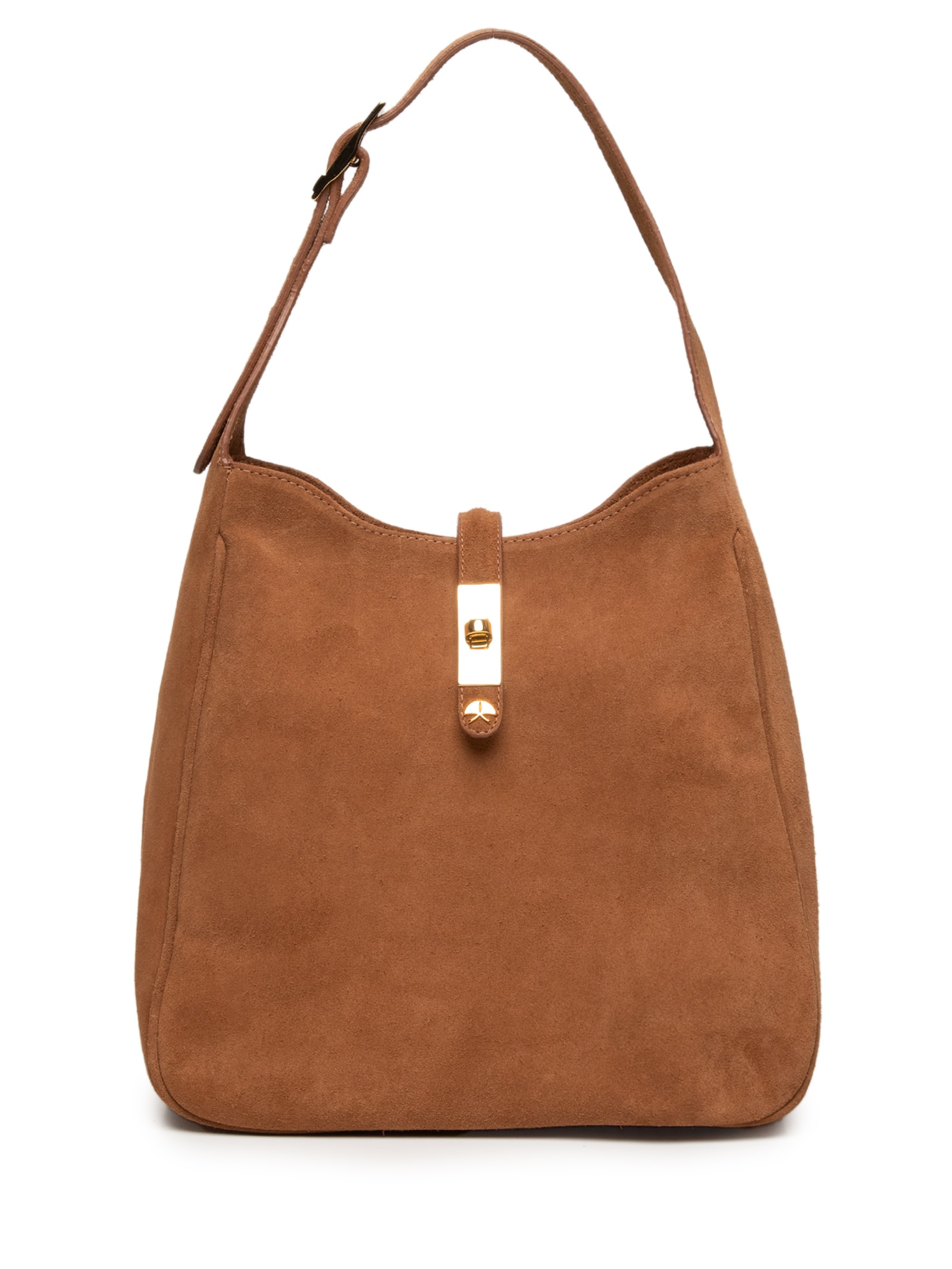 Luiza Barcelos - Bolsa Feminina Camurção Caramelo - Marrom