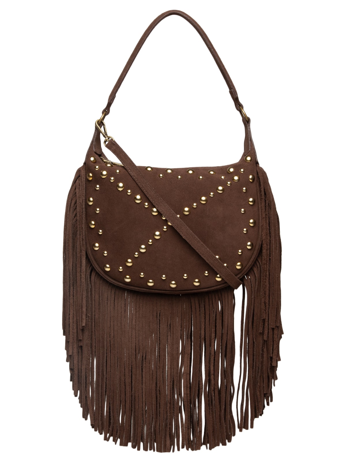 Vista 2 Bolsa Feminina Camurção Coffee MARROM MARROM