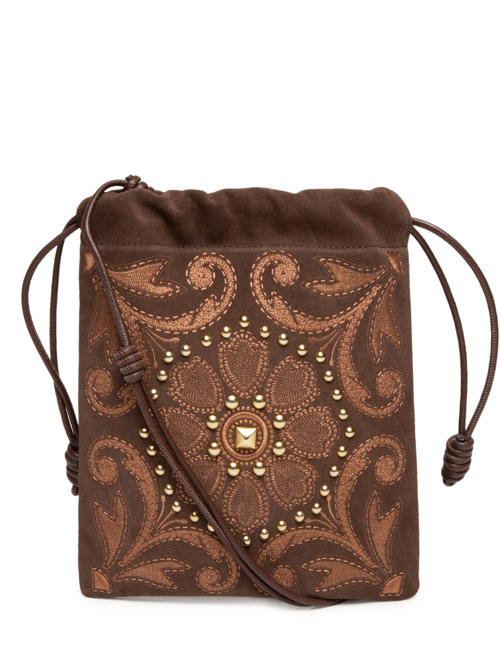 Bolsa Feminina Camurção Coffee Viena Marrom Luiza Barcelos
