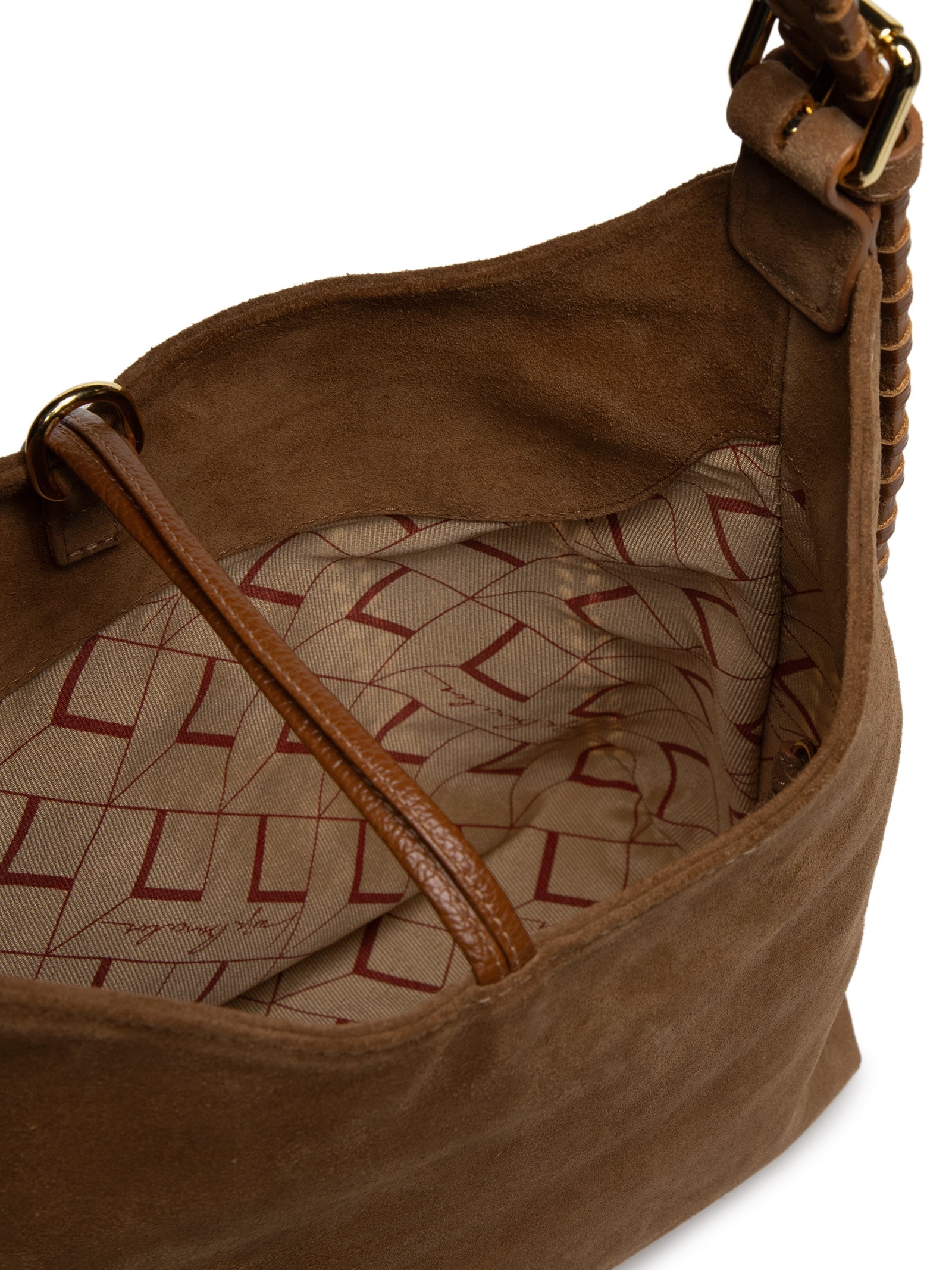 Bolsa Feminina Camurção Viena Marrom Luiza Barcelos