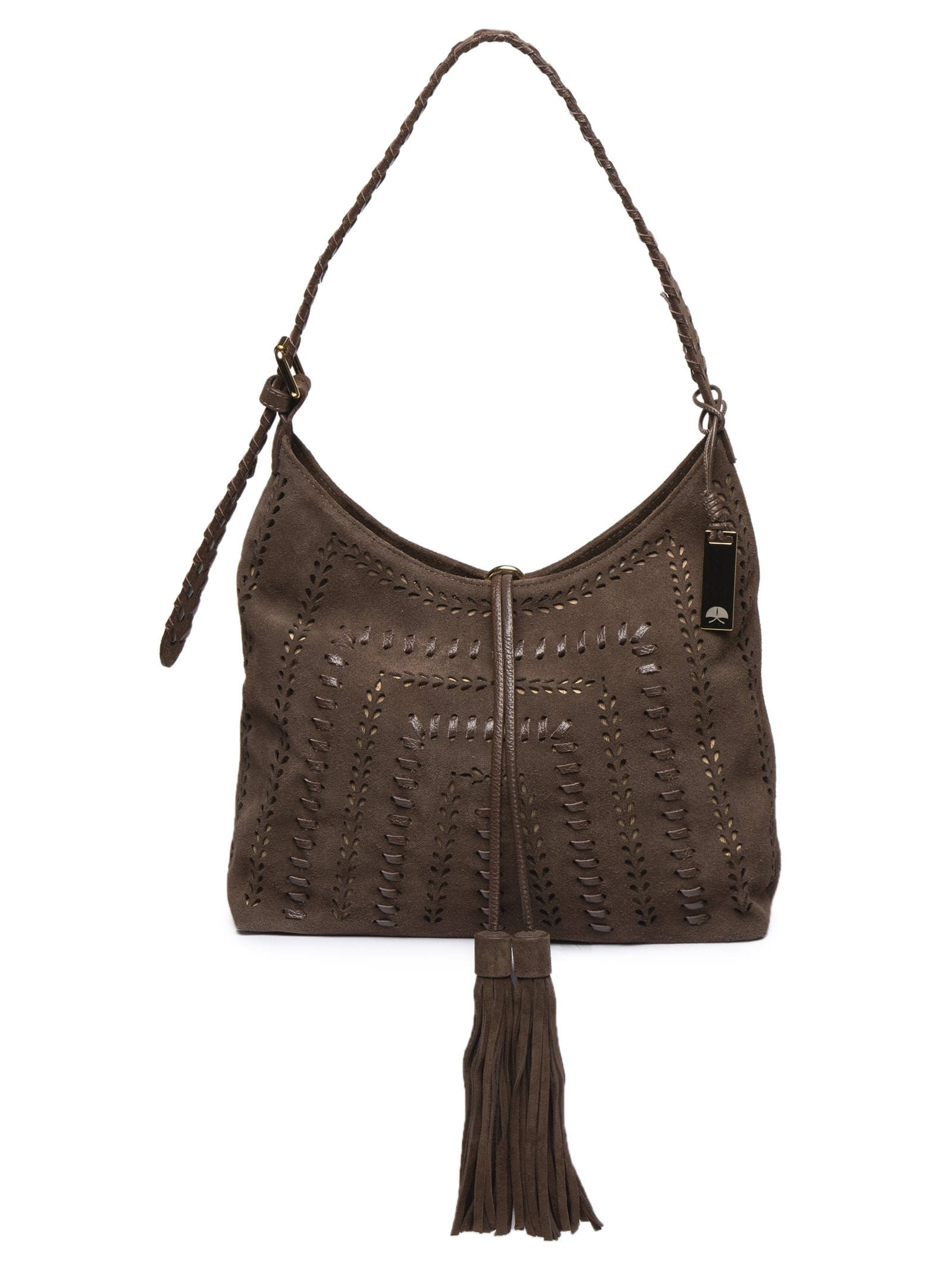Bolsa Feminina Camurção Viena Marrom Luiza Barcelos