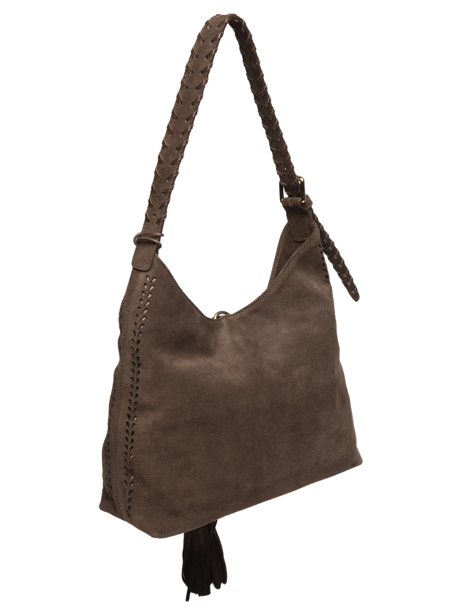 Bolsa Feminina Camurção Viena Marrom Luiza Barcelos