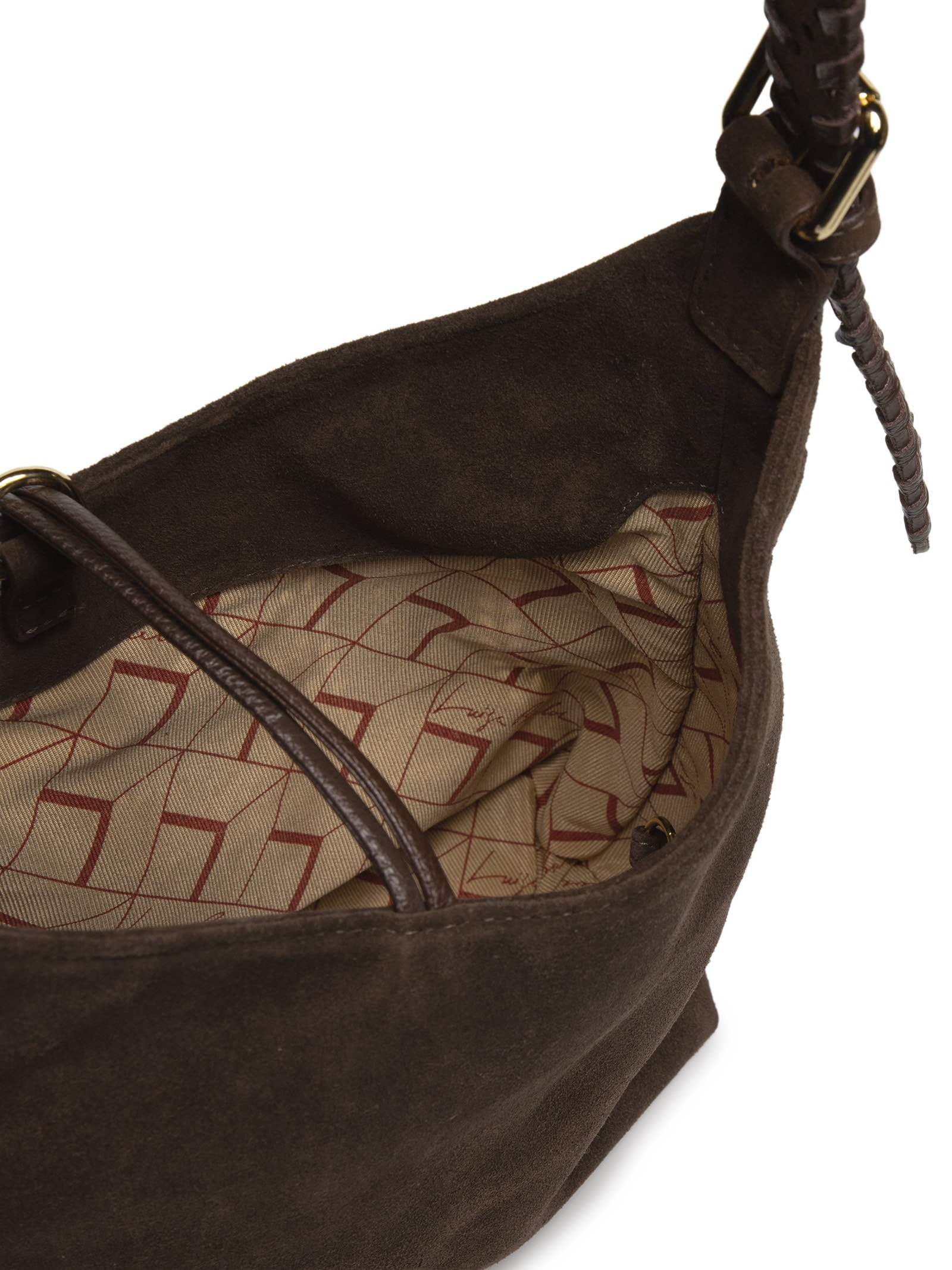 Bolsa Feminina Camurção Viena Marrom Luiza Barcelos