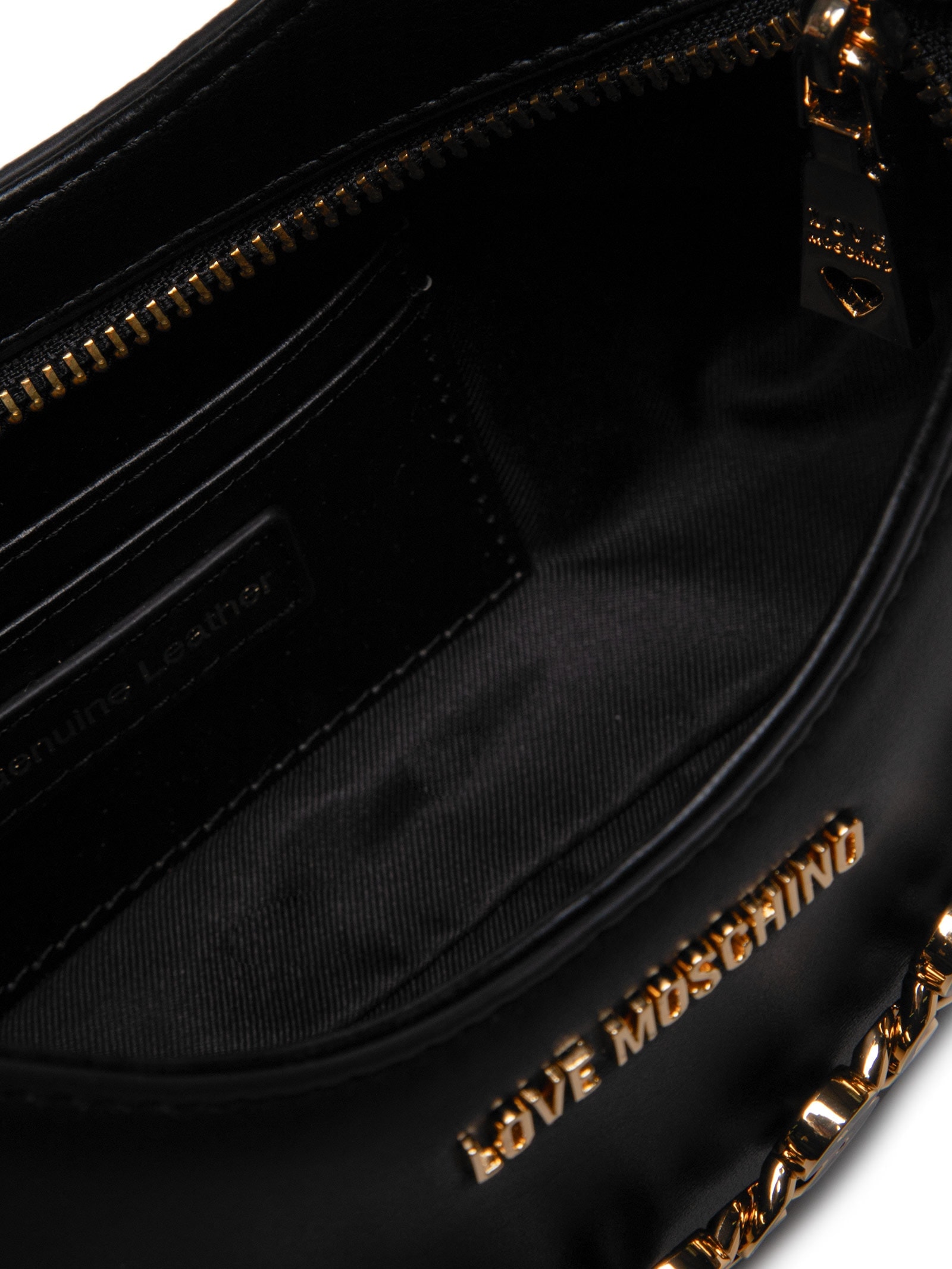 Bolsa Feminina Capra Em PU Preto Love Moschino